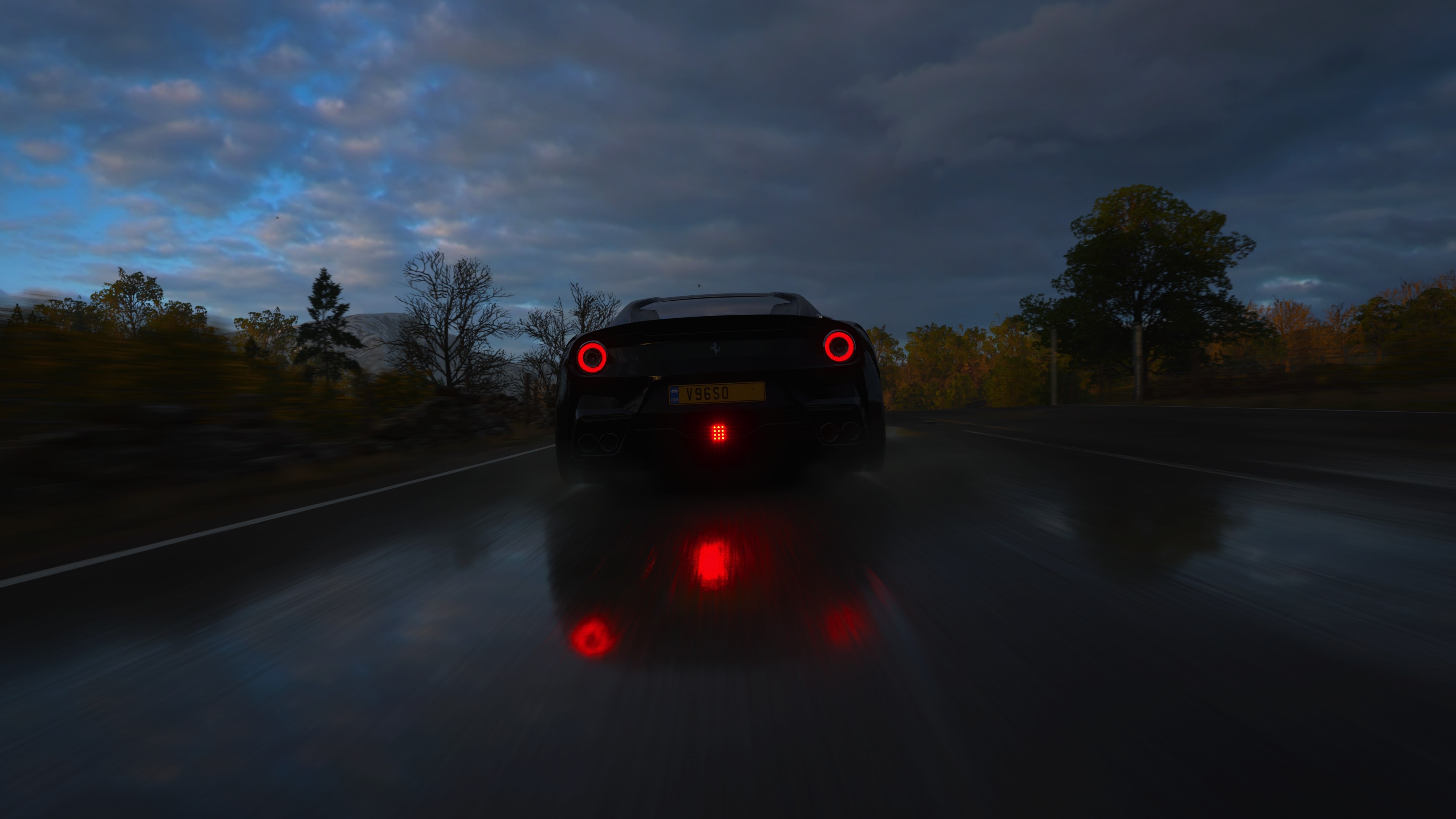 4K Forza Horizon 4 car on wet road HD Wallpaper