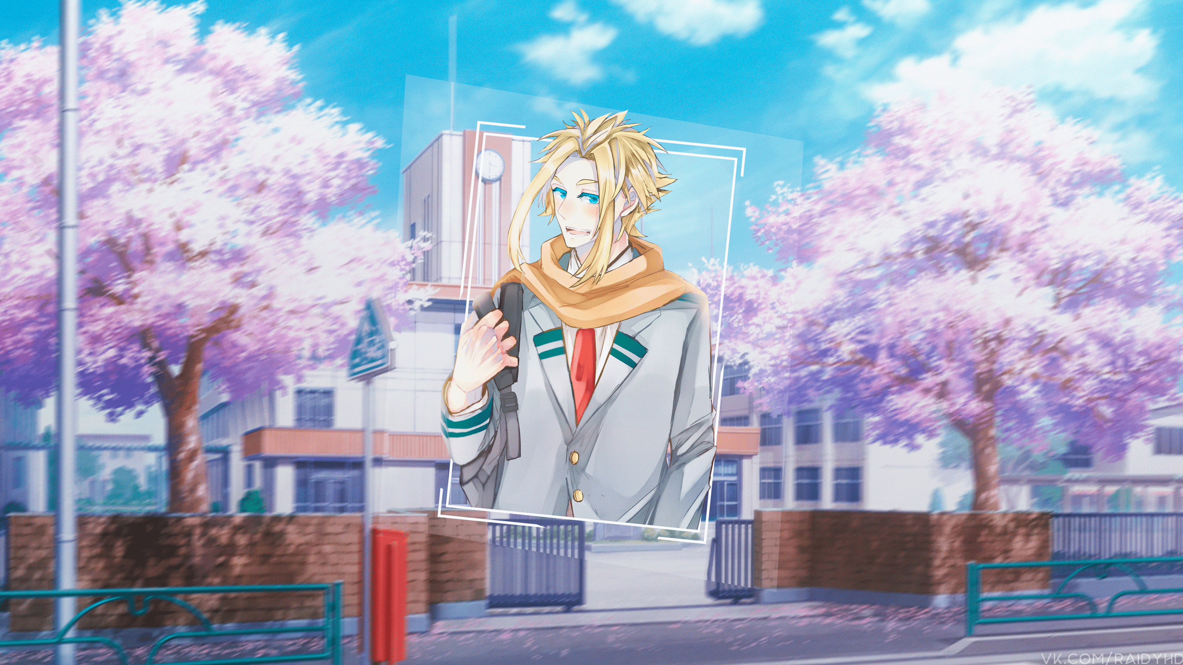 4K Yagi Toshinori from Boku no Hero Academia at school HD Wallpaper