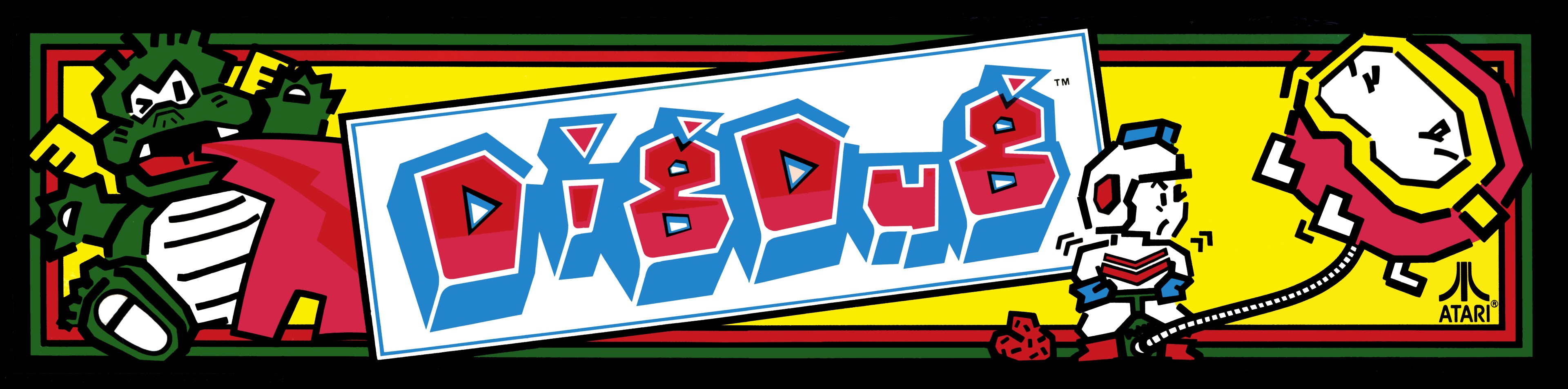 Dig Dug Arcade Marquee Art by Atari HD Wallpaper