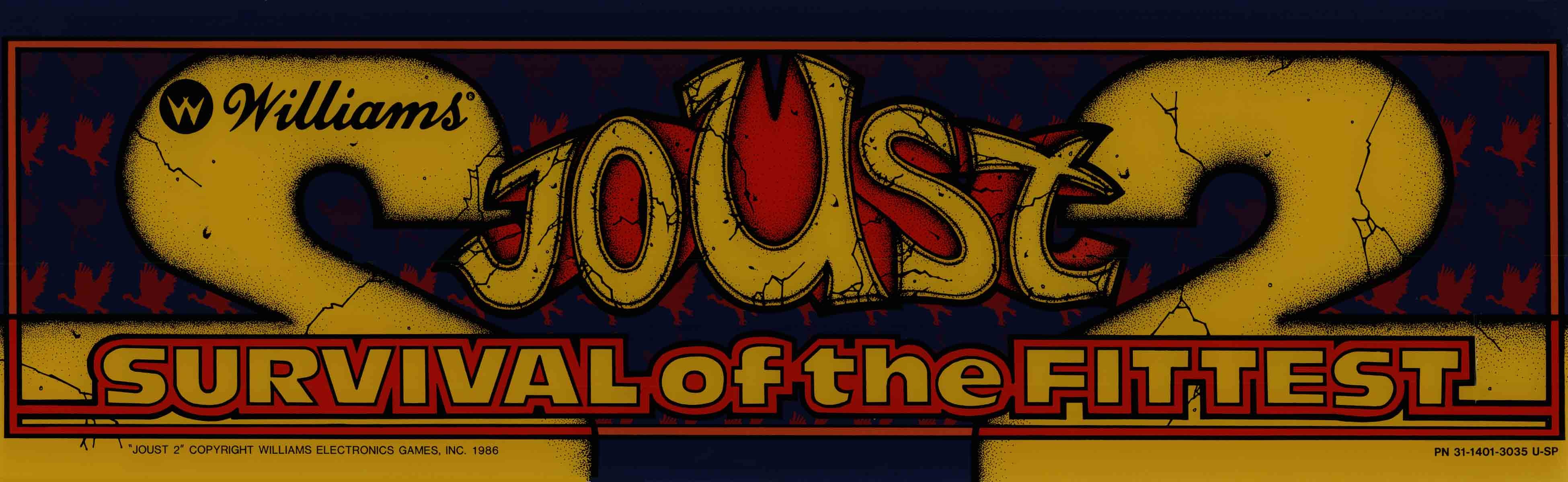 Joust 2: Survival of the Fittest Arcade Marquee HD Wallpaper