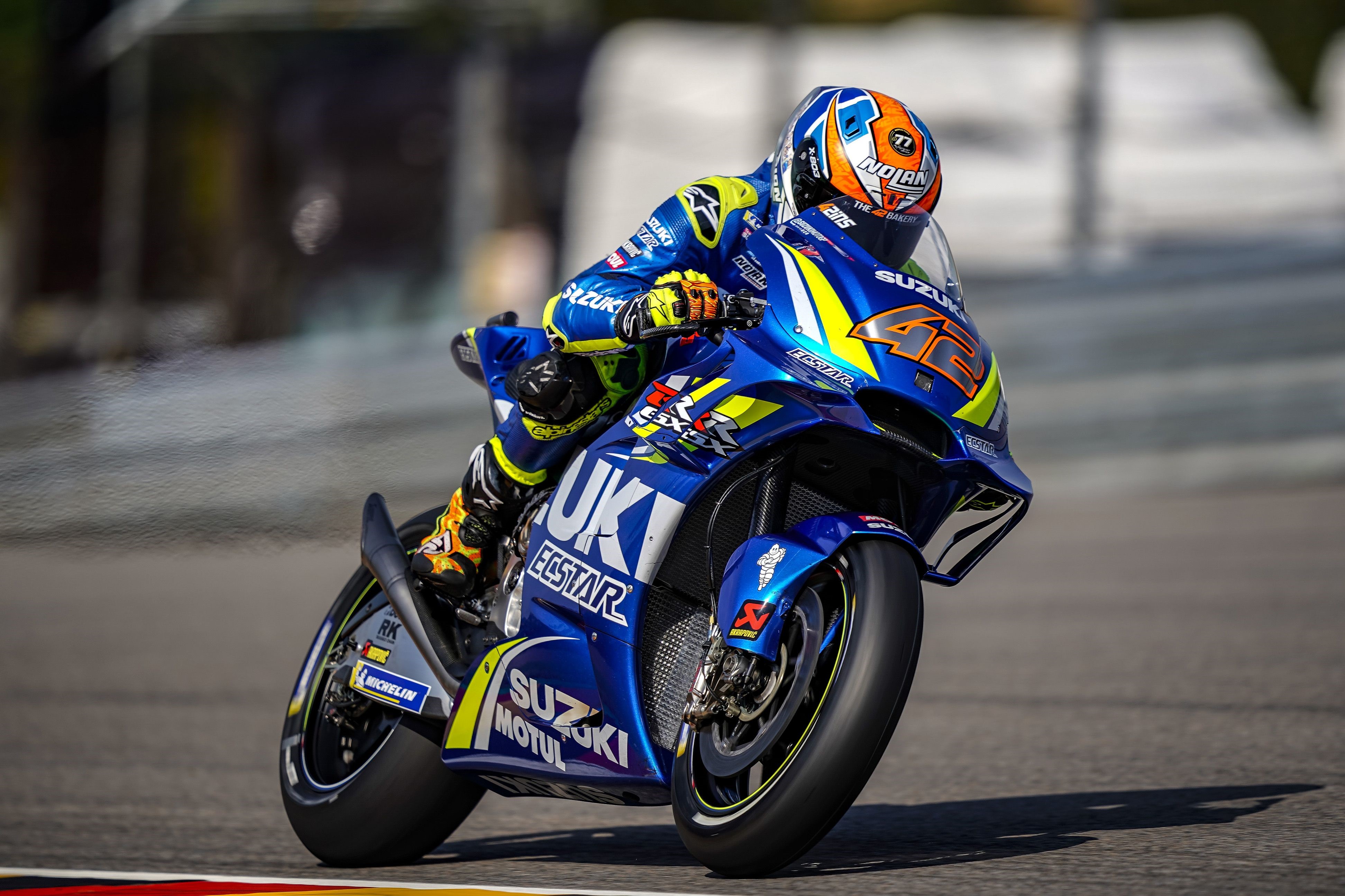 Alex Rins on Suzuki Moto GP Motorcycle HD Wallpaper