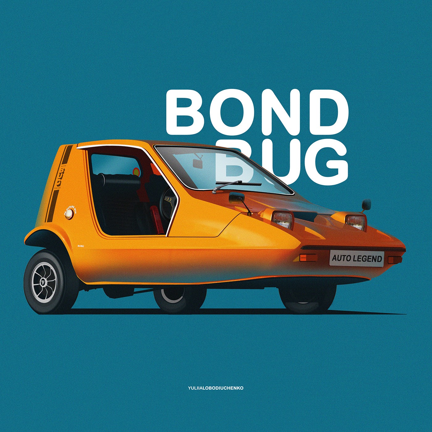 Bond Bug illustration by Yuliia Lobodiuchenko HD Wallpaper