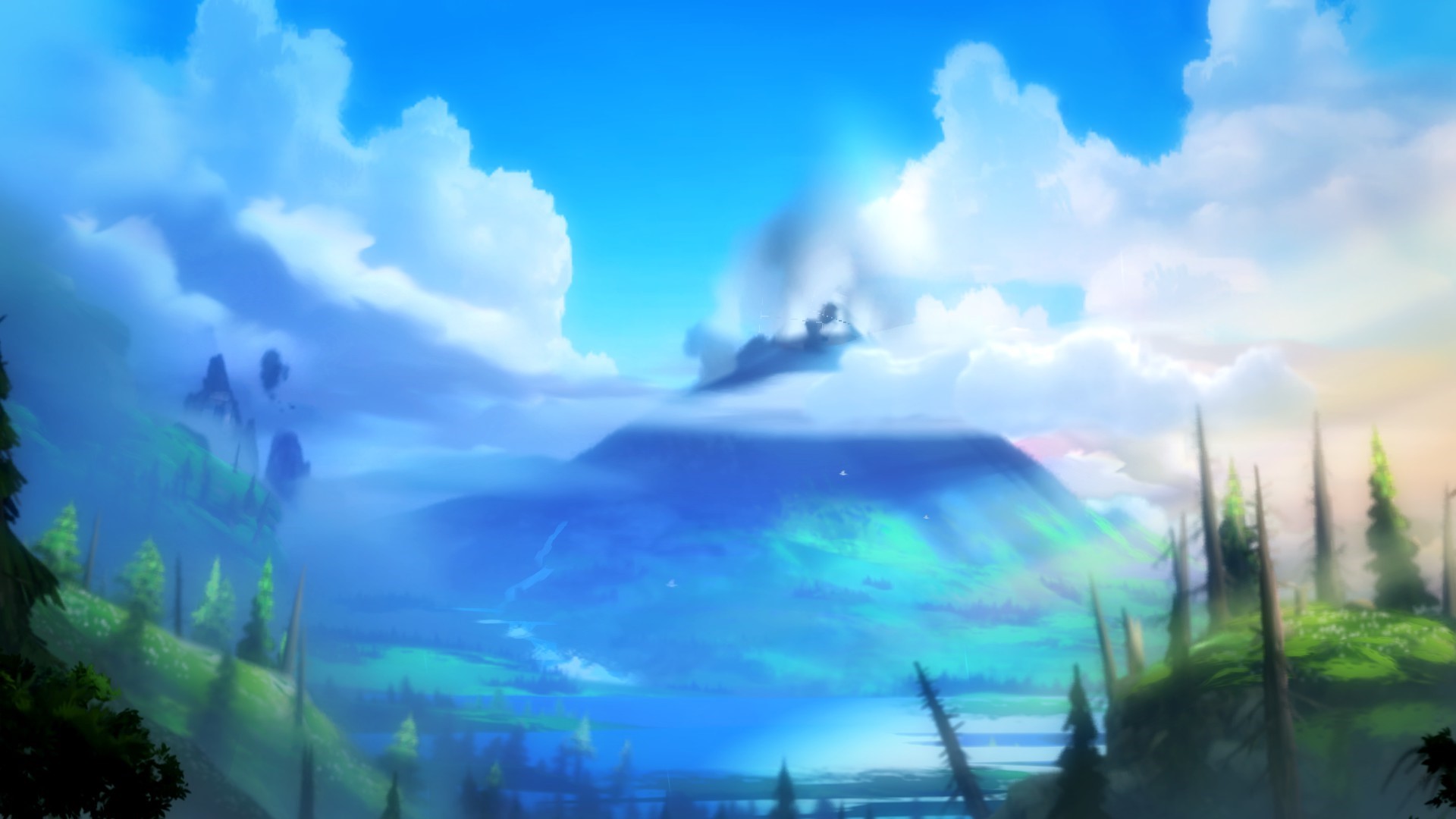 Ori and the Blind Forest landscape HD Wallpaper