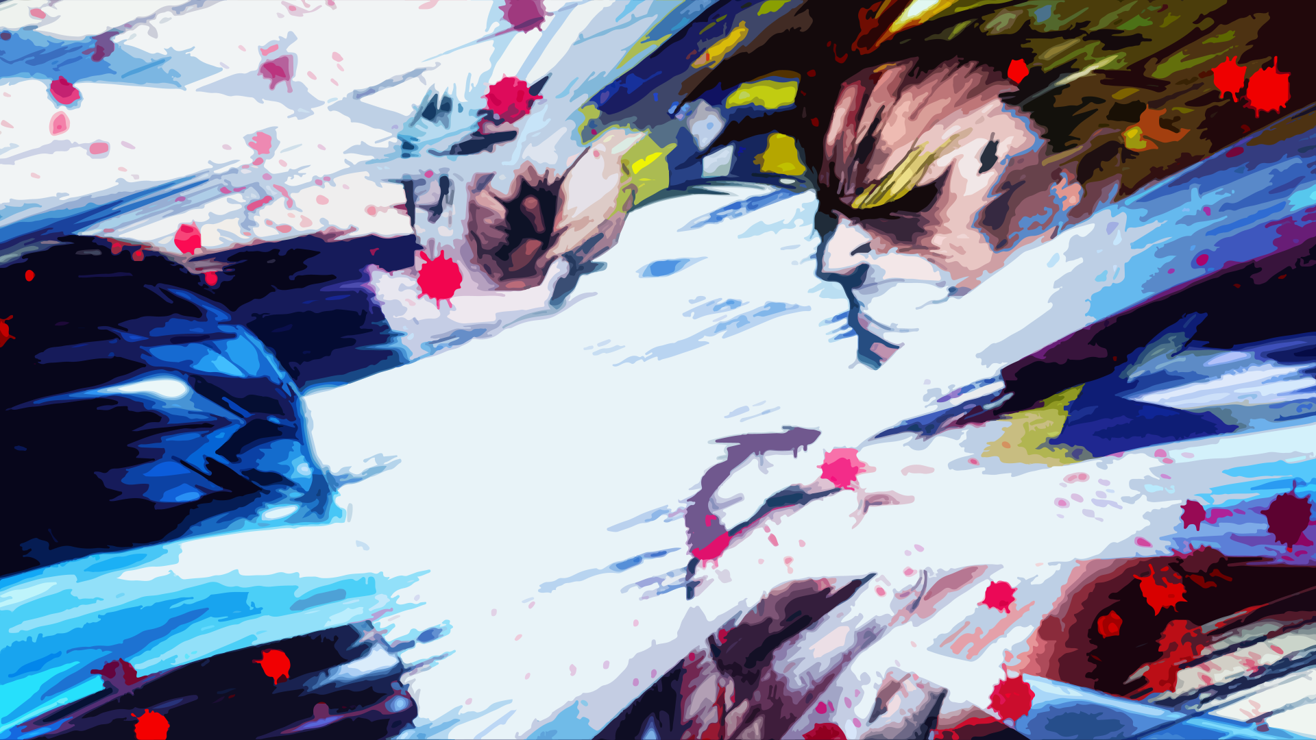 All Might vs All For One from Boku no Hero Academia HD Wallpaper