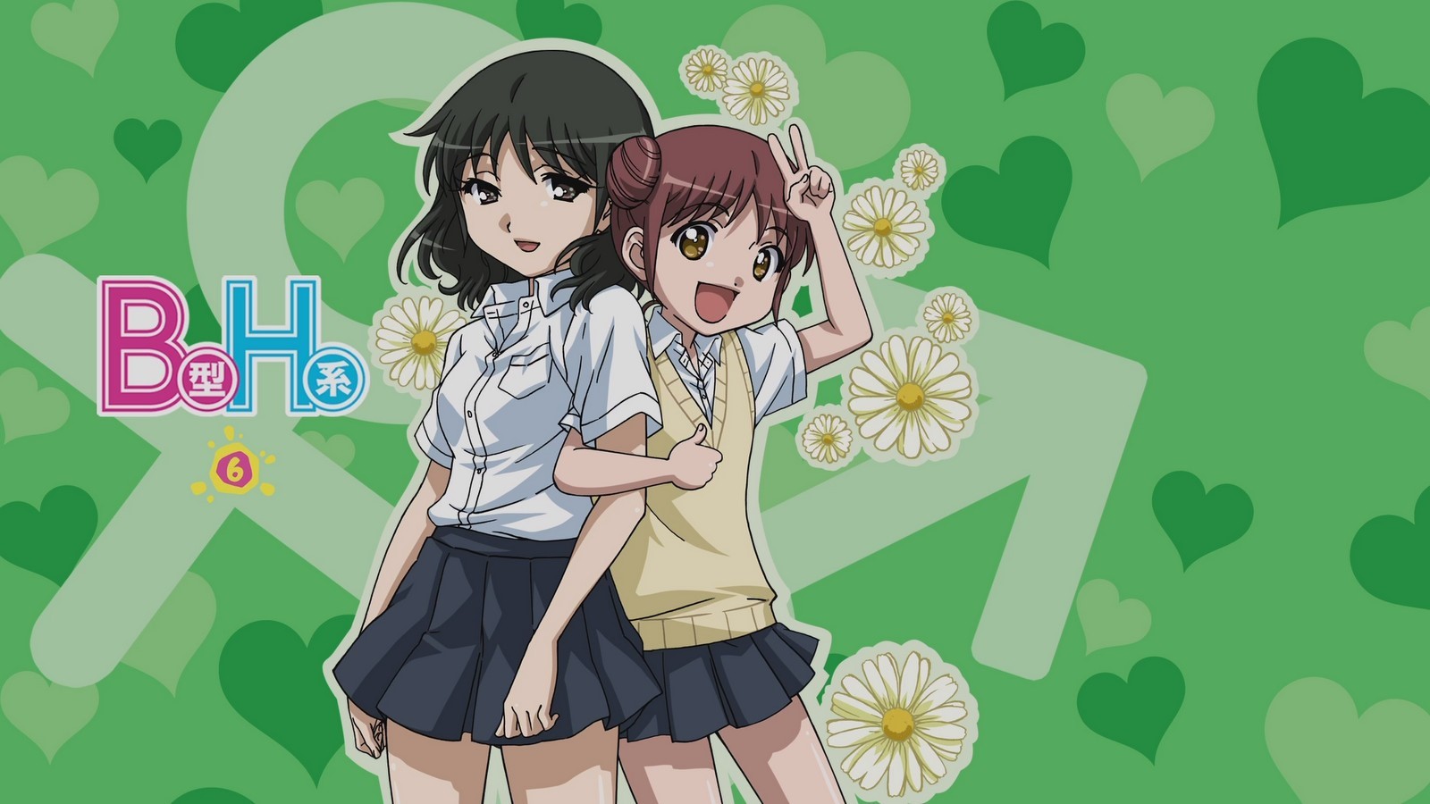 Misato Mami and Katase Aoi from B-gata H-kei HD Wallpaper