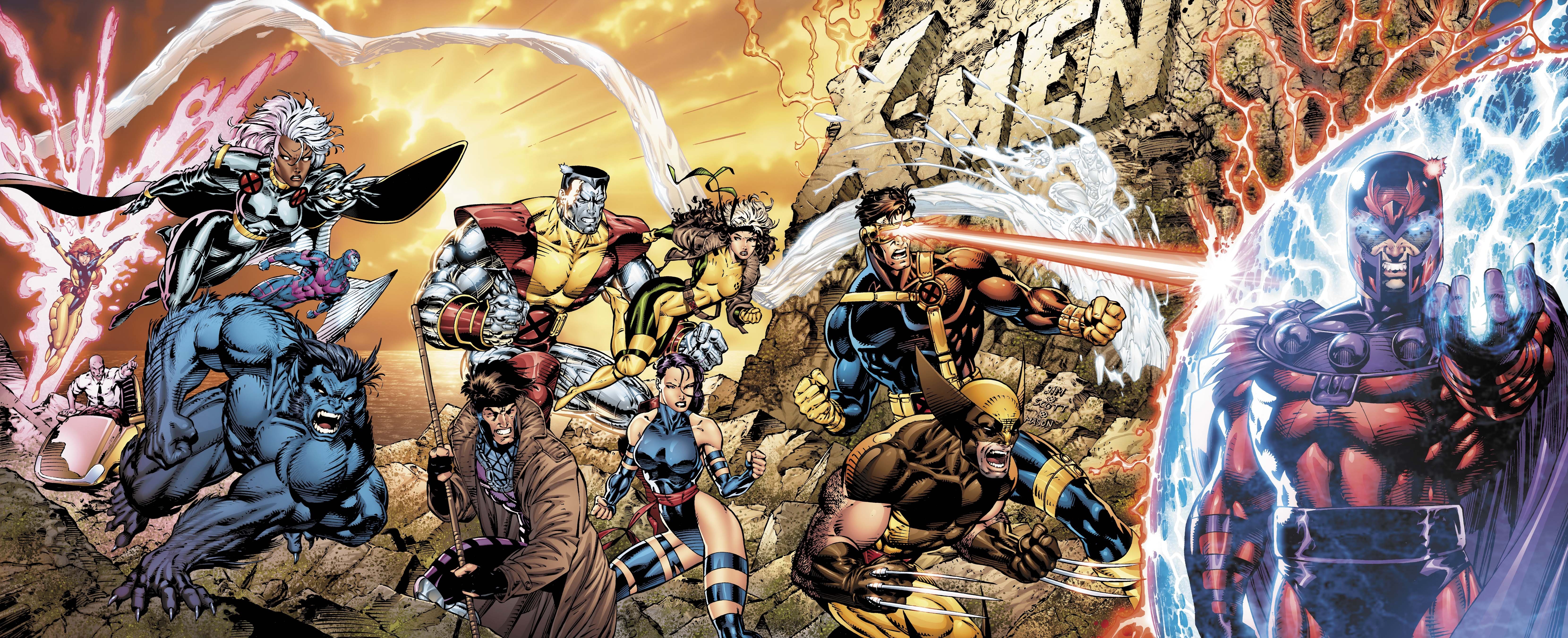 X-Men vs. Magneto by Jim Lee HD Wallpaper