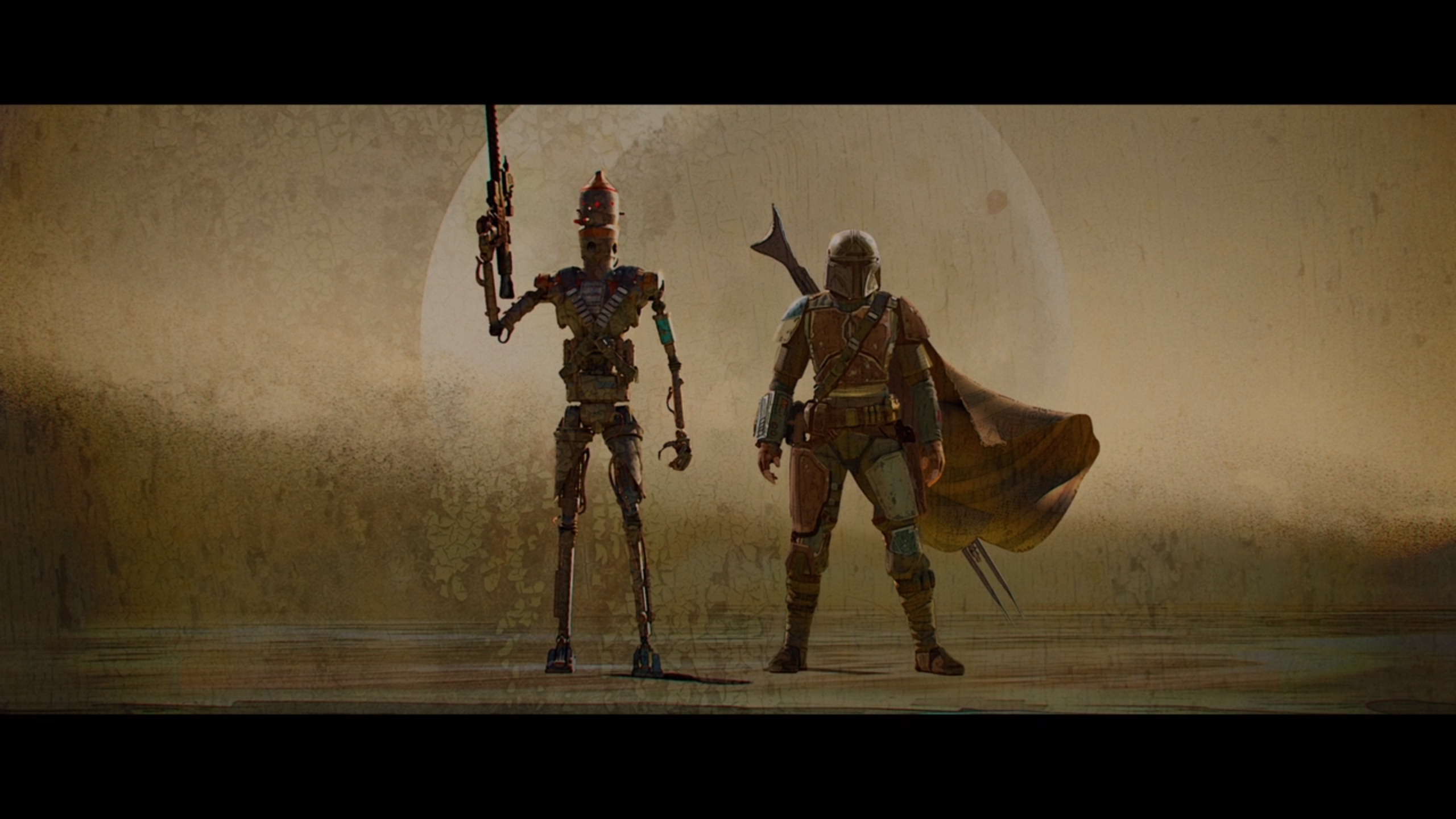 IG-11 and The Mandalorian from Star Wars HD Wallpaper