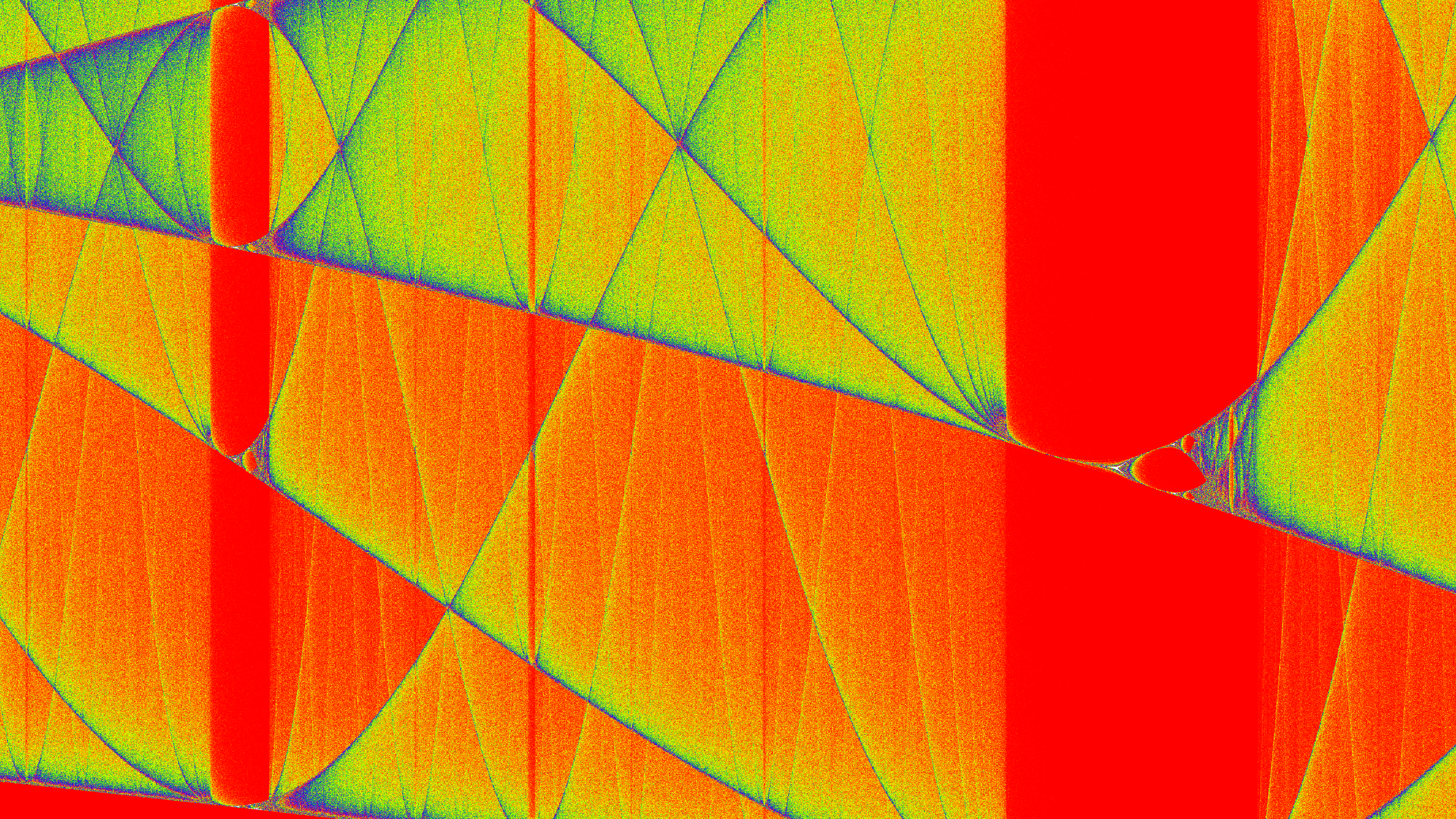 Colorful Geometric Bifurcation Abstract Mathematics HD Wallpaper