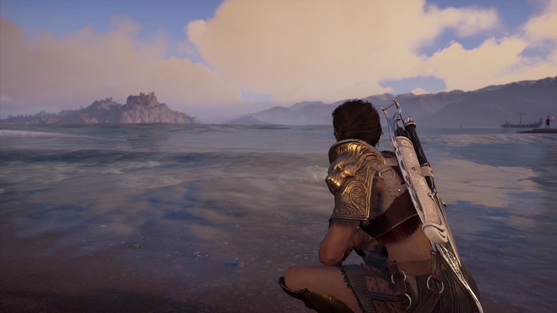 Kassandra from Assassin's Creed: Odyssey on a beach HD Wallpaper