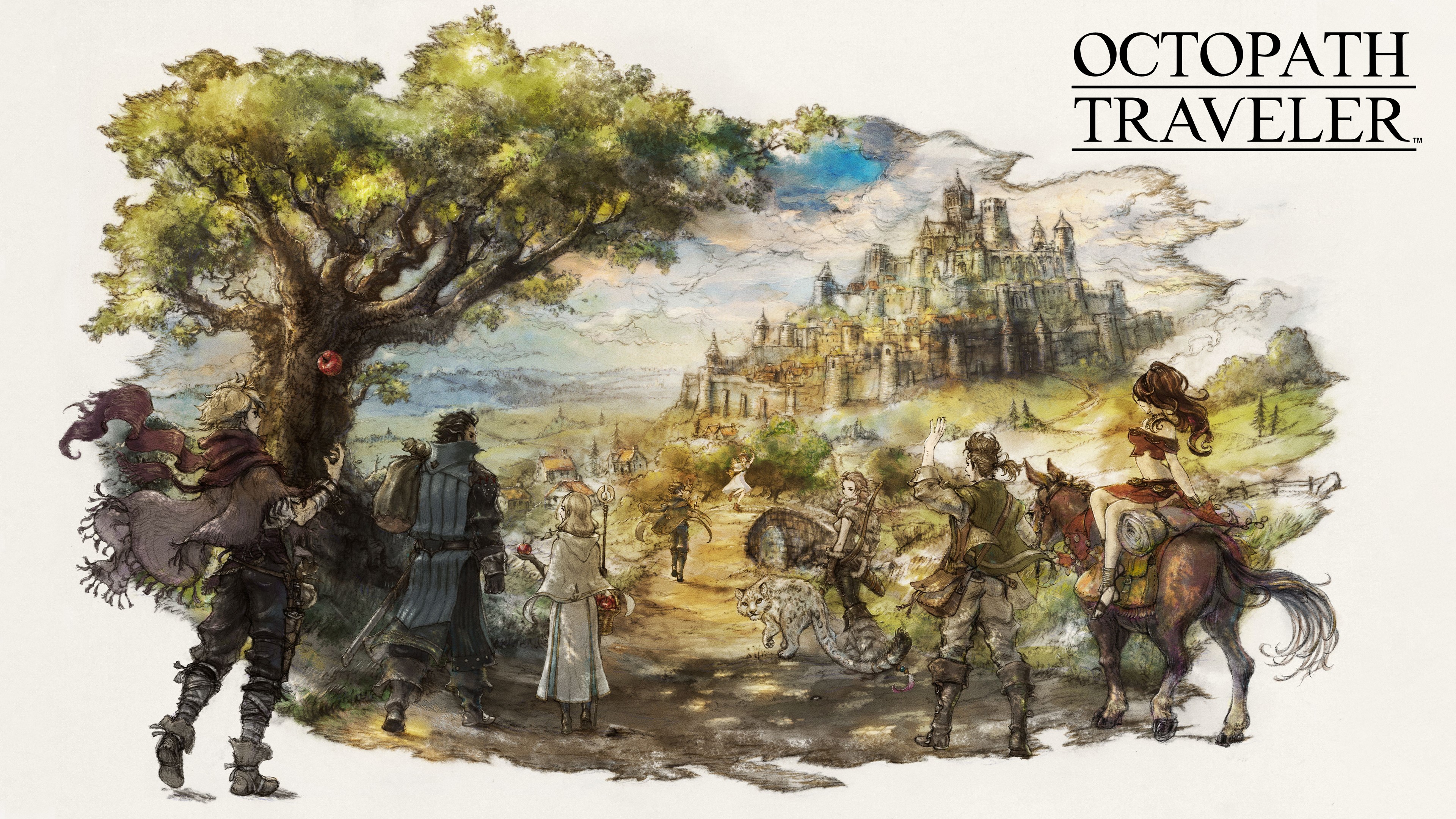 Octopath Traveler artwork HD Wallpaper