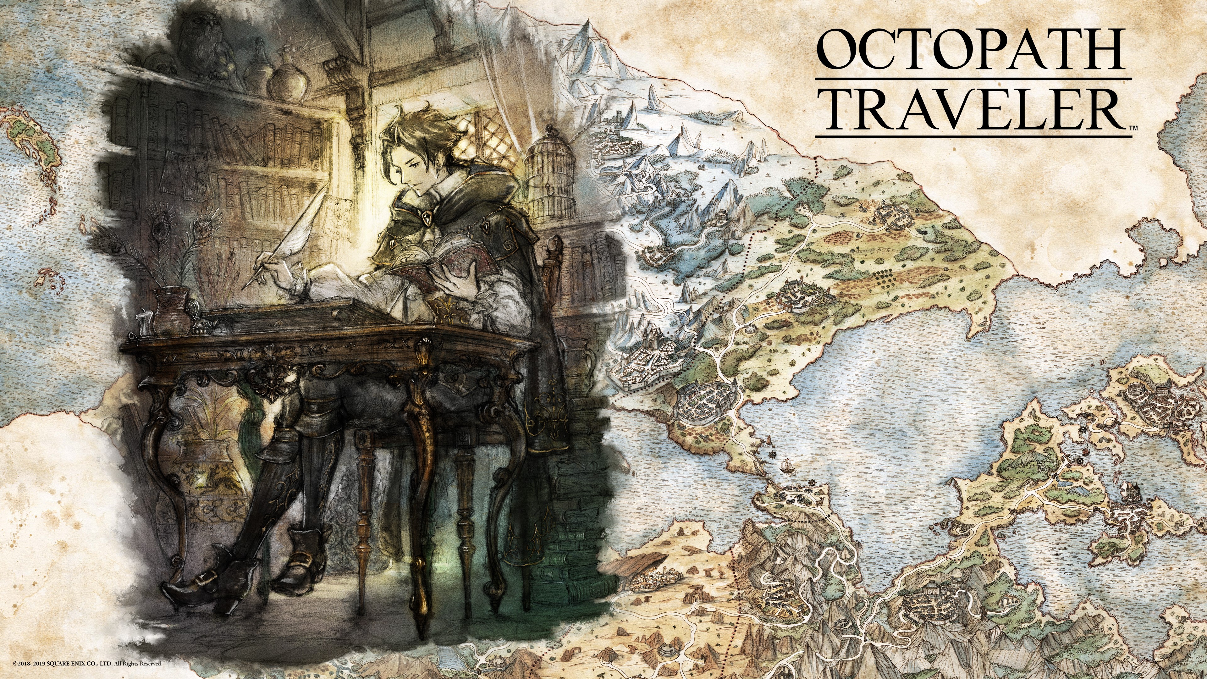 Octopath Traveler fantasy art HD Wallpaper
