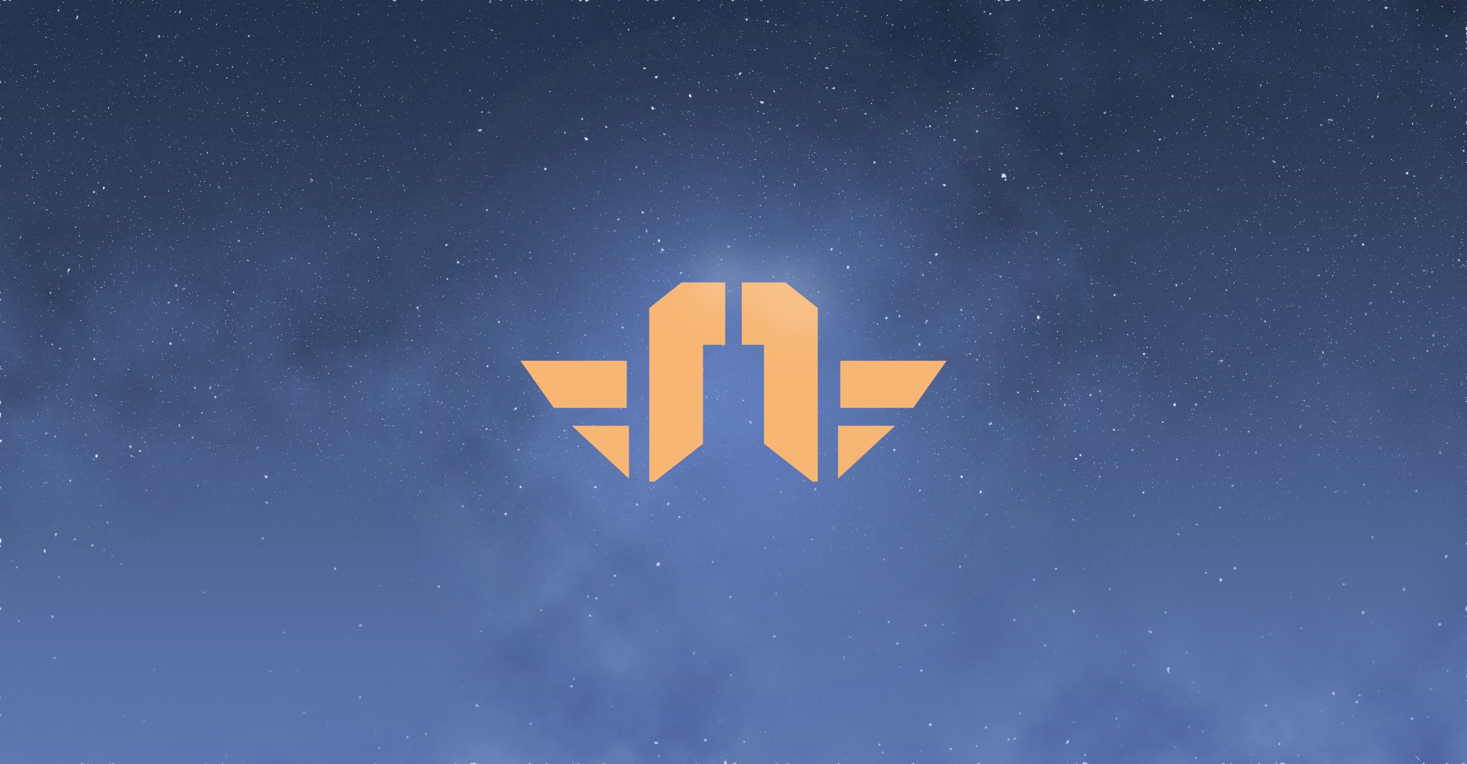 Starbound logo in front of a starry sky HD Wallpaper