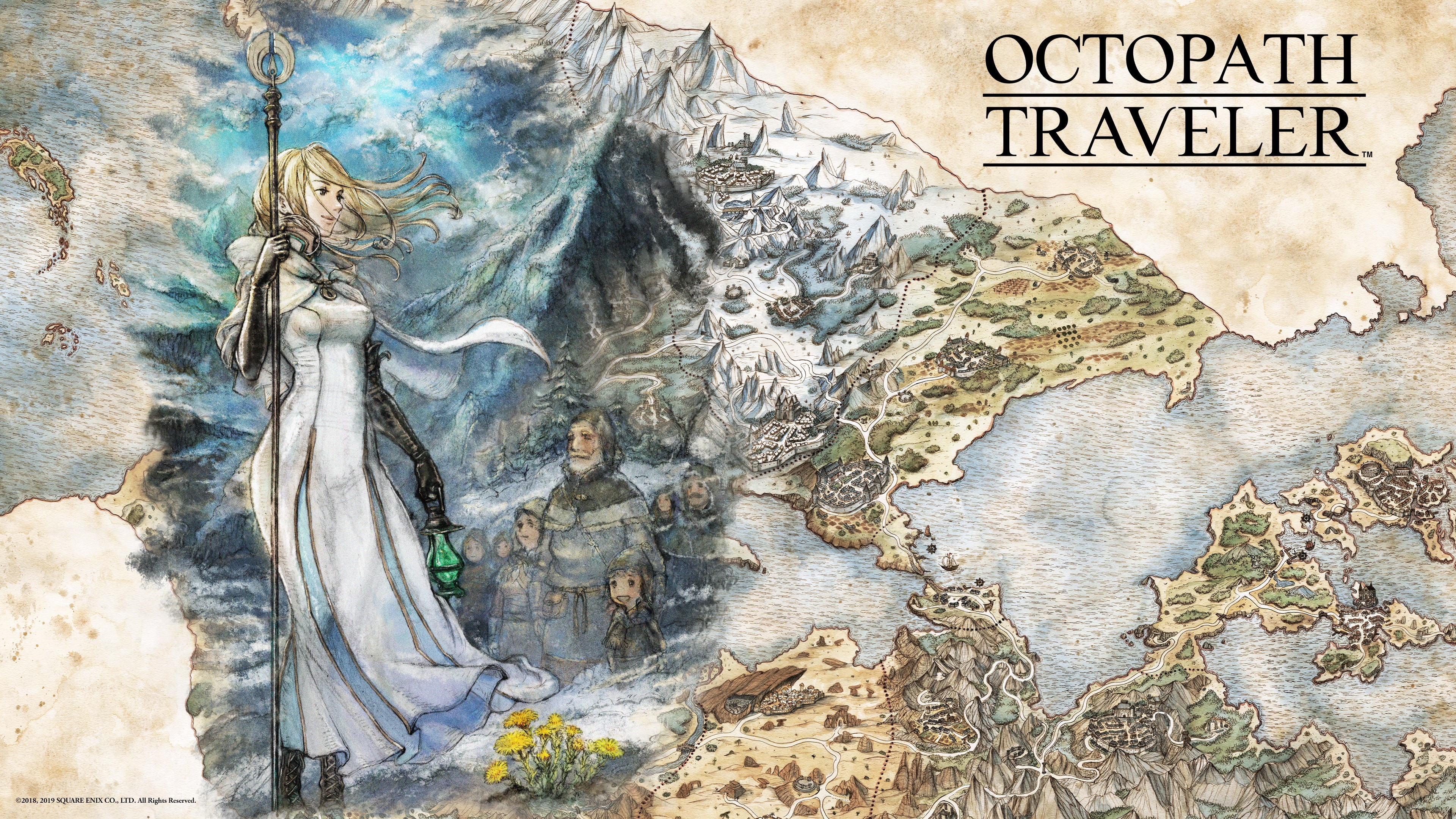 4K Octopath Traveler Artwork HD Wallpaper
