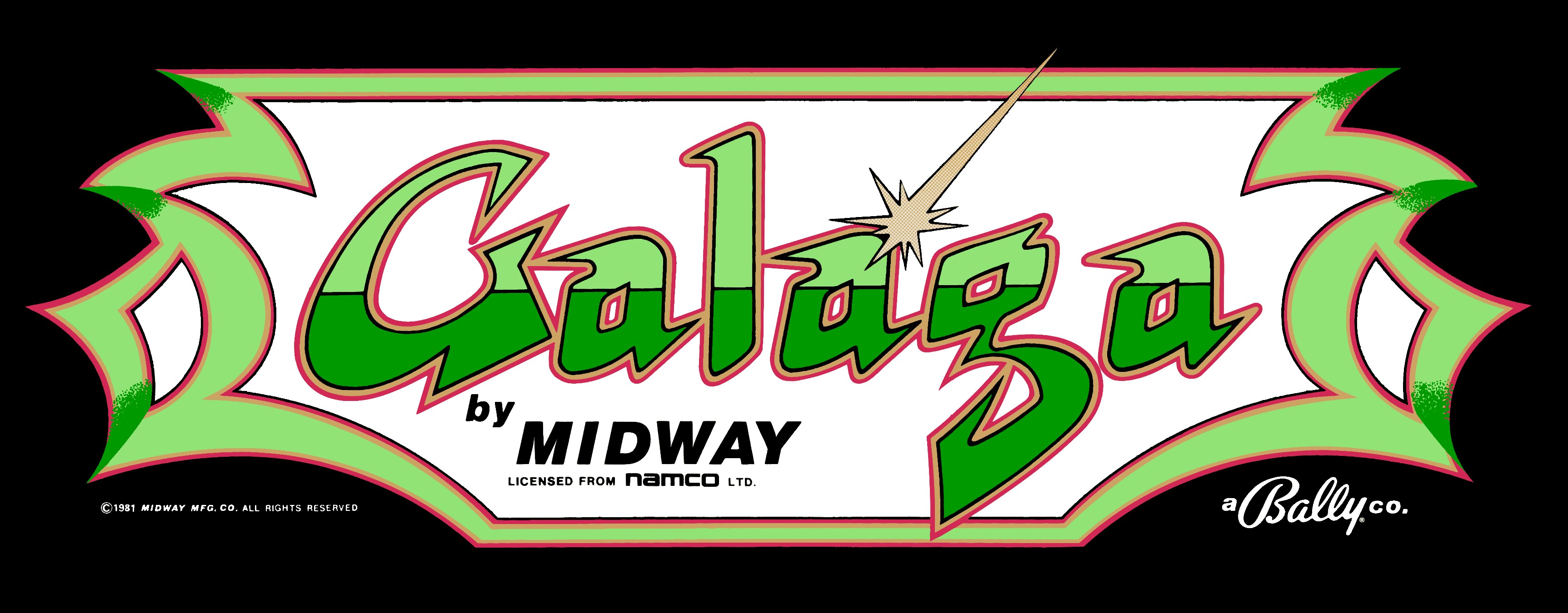 Galaga by Midway a Bally Co. Arcade Game Art HD Wallpaper