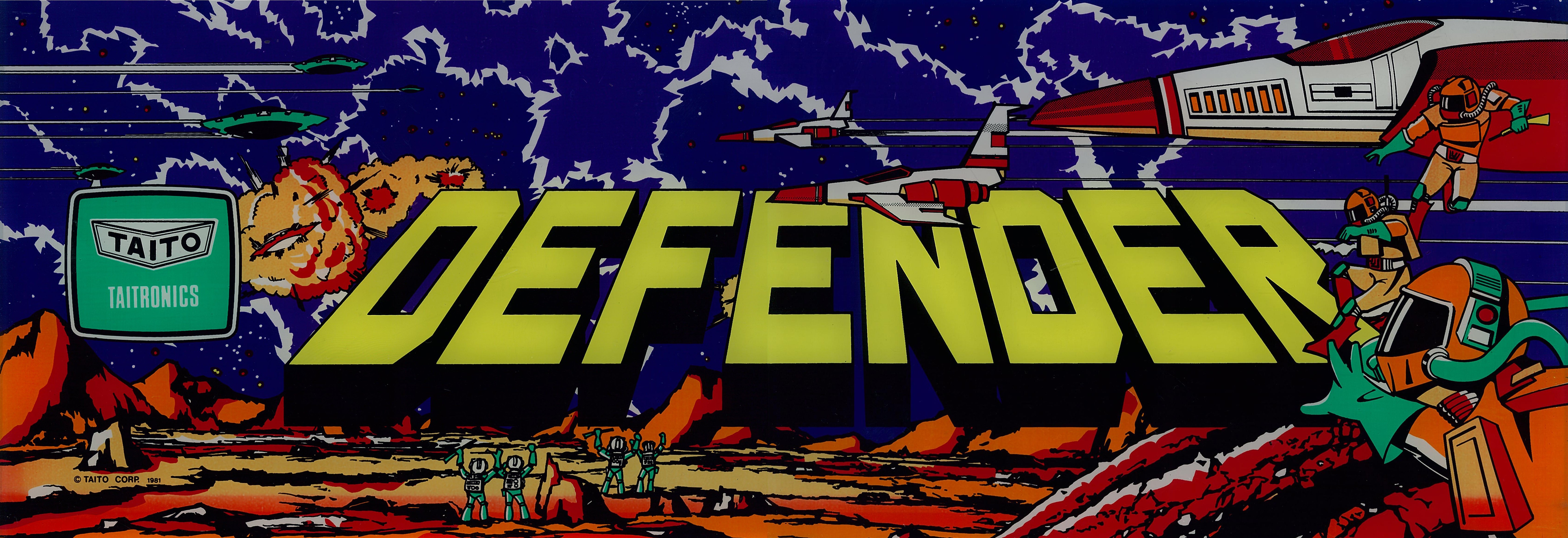 Defender Arcade Marquee by Taito HD Wallpaper