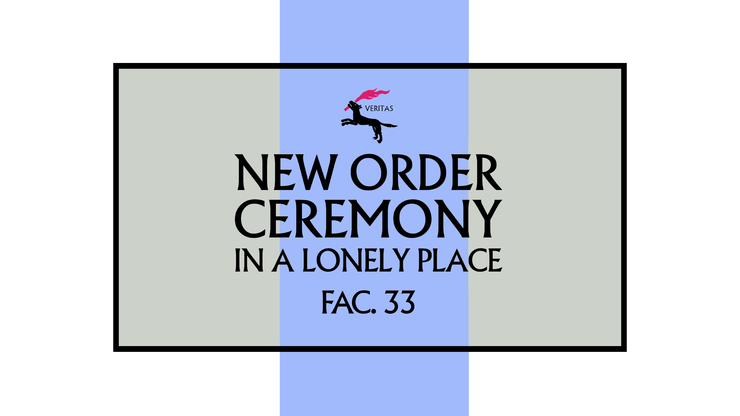 New Order Ceremony FAC. 33 HD Wallpaper