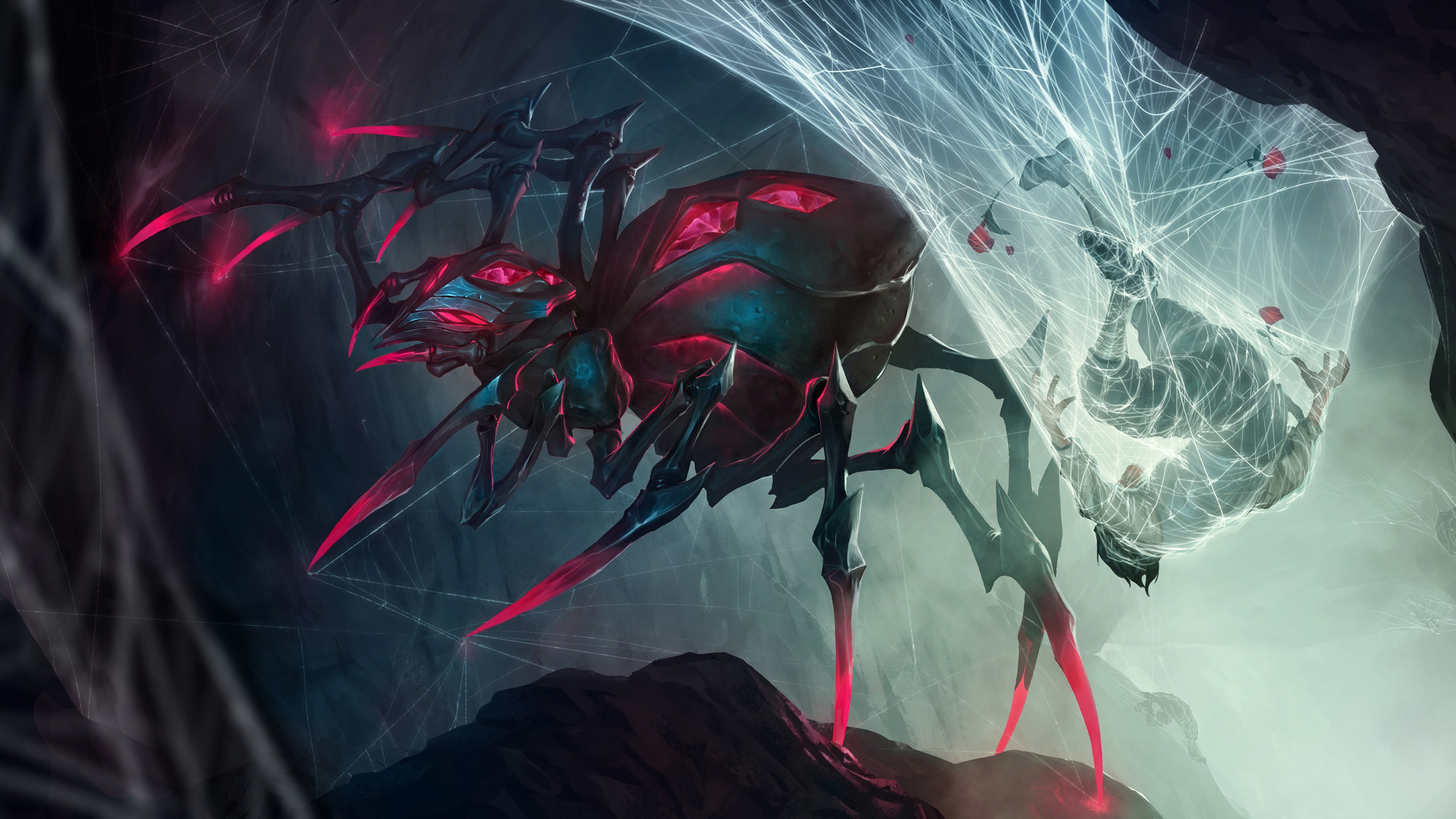Spider from League of Legends and Legends of Runeterra HD Wallpaper