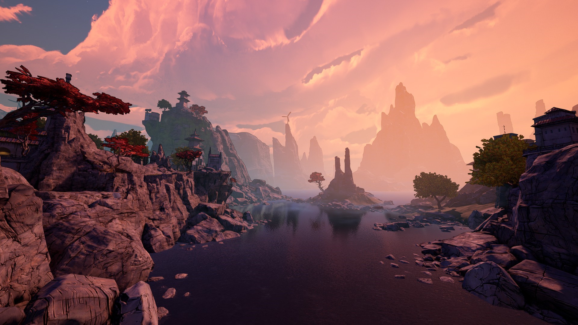 Borderlands 3 screenshot of a scenic landscape HD Wallpaper