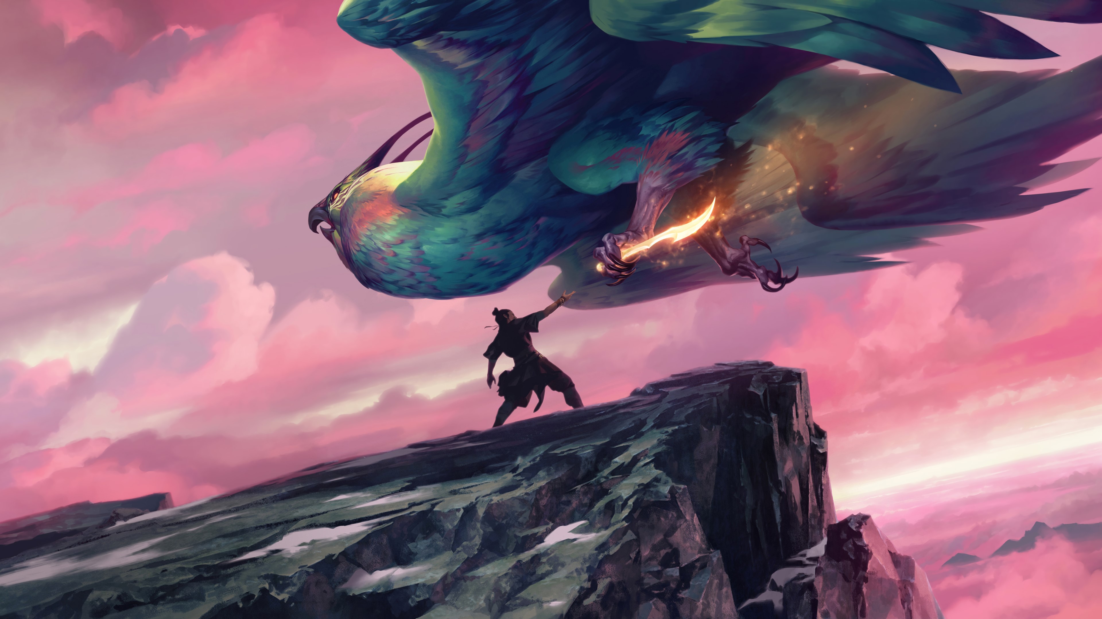4K League of Legends fantasy art HD Wallpaper