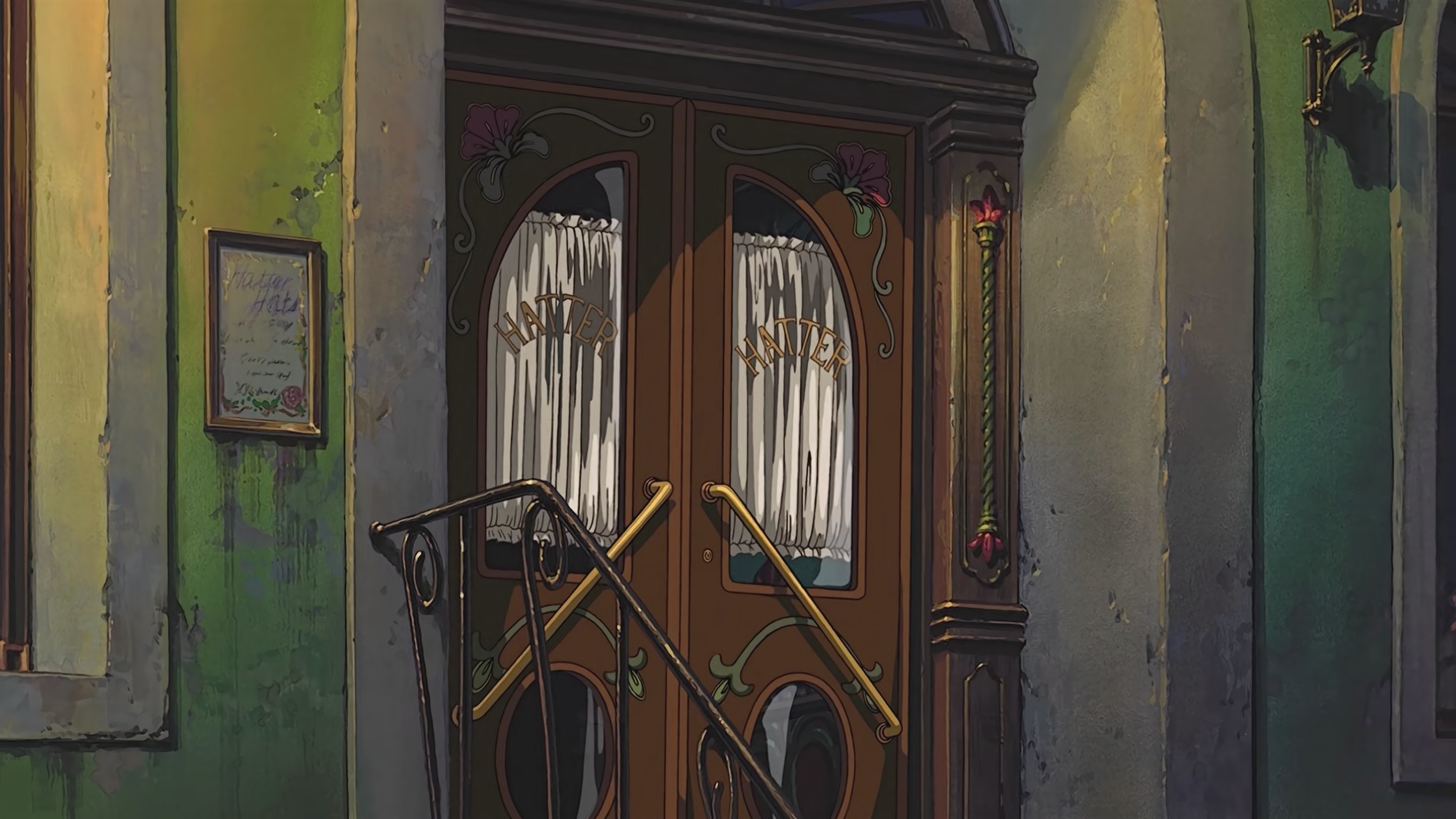 Howl's Moving Castle Hatter Doors HD Wallpaper