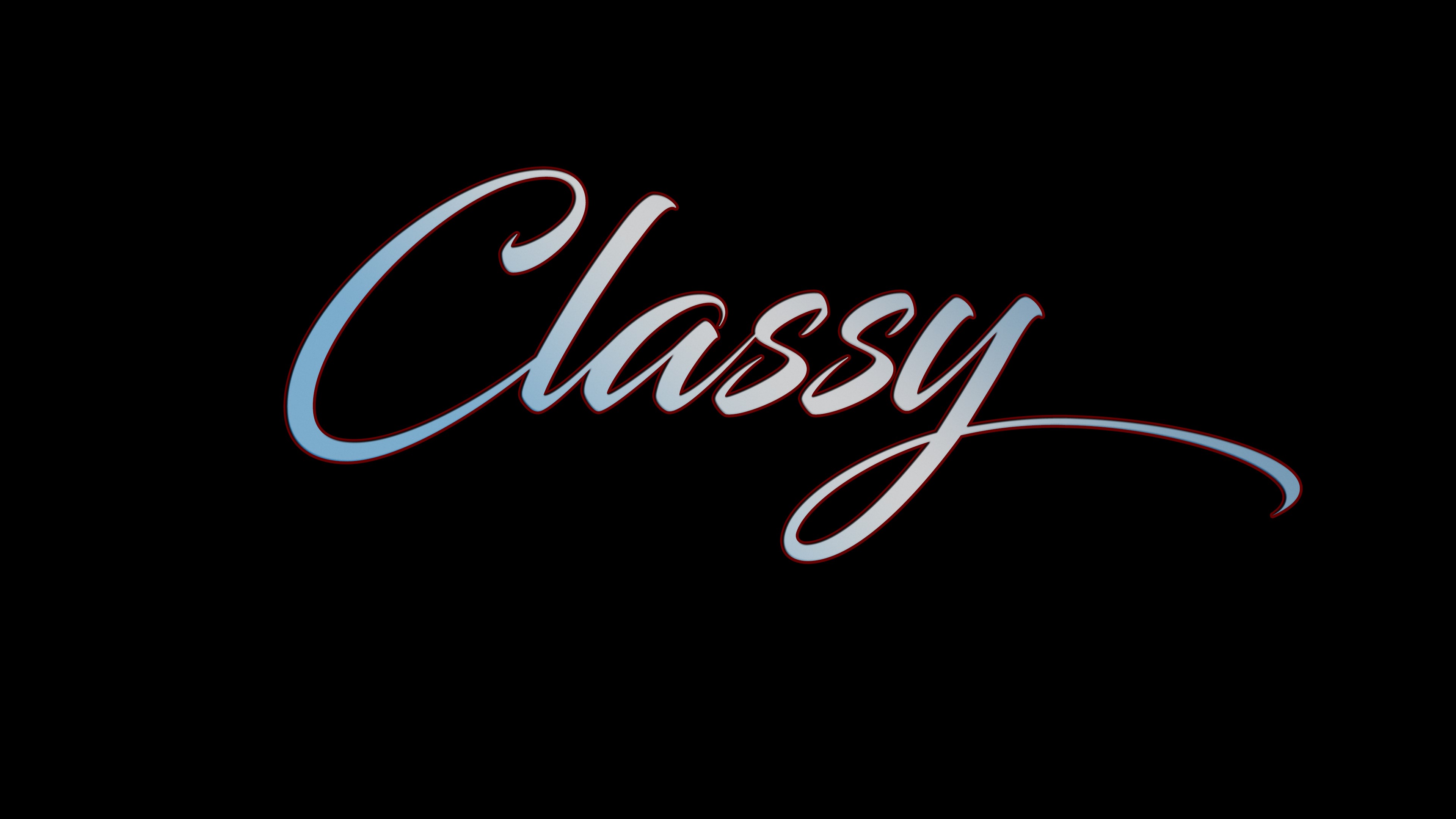 Classy typography on black background HD Wallpaper