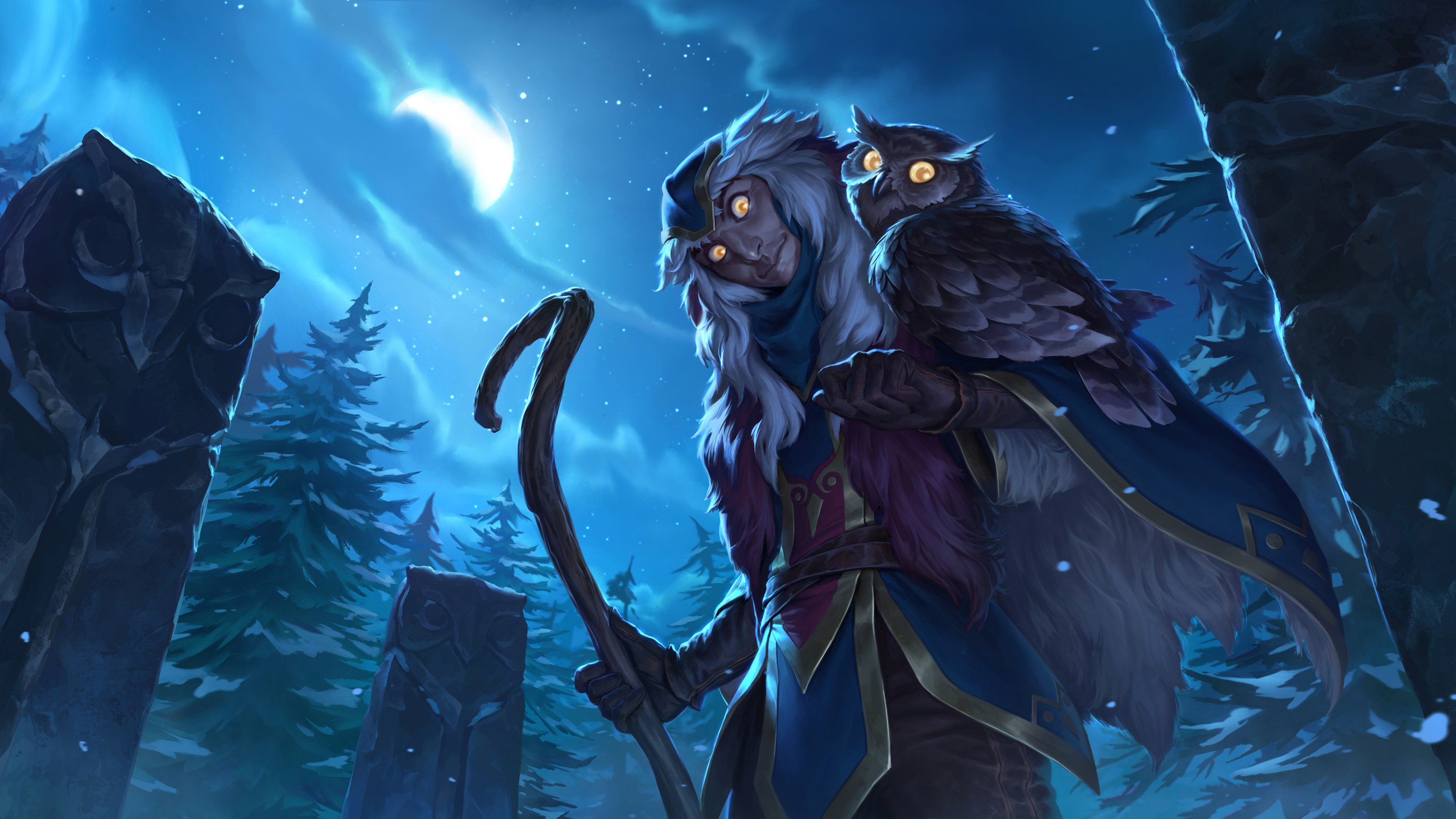 4K Moon Fantasy Art from Legends of Runeterra HD Wallpaper