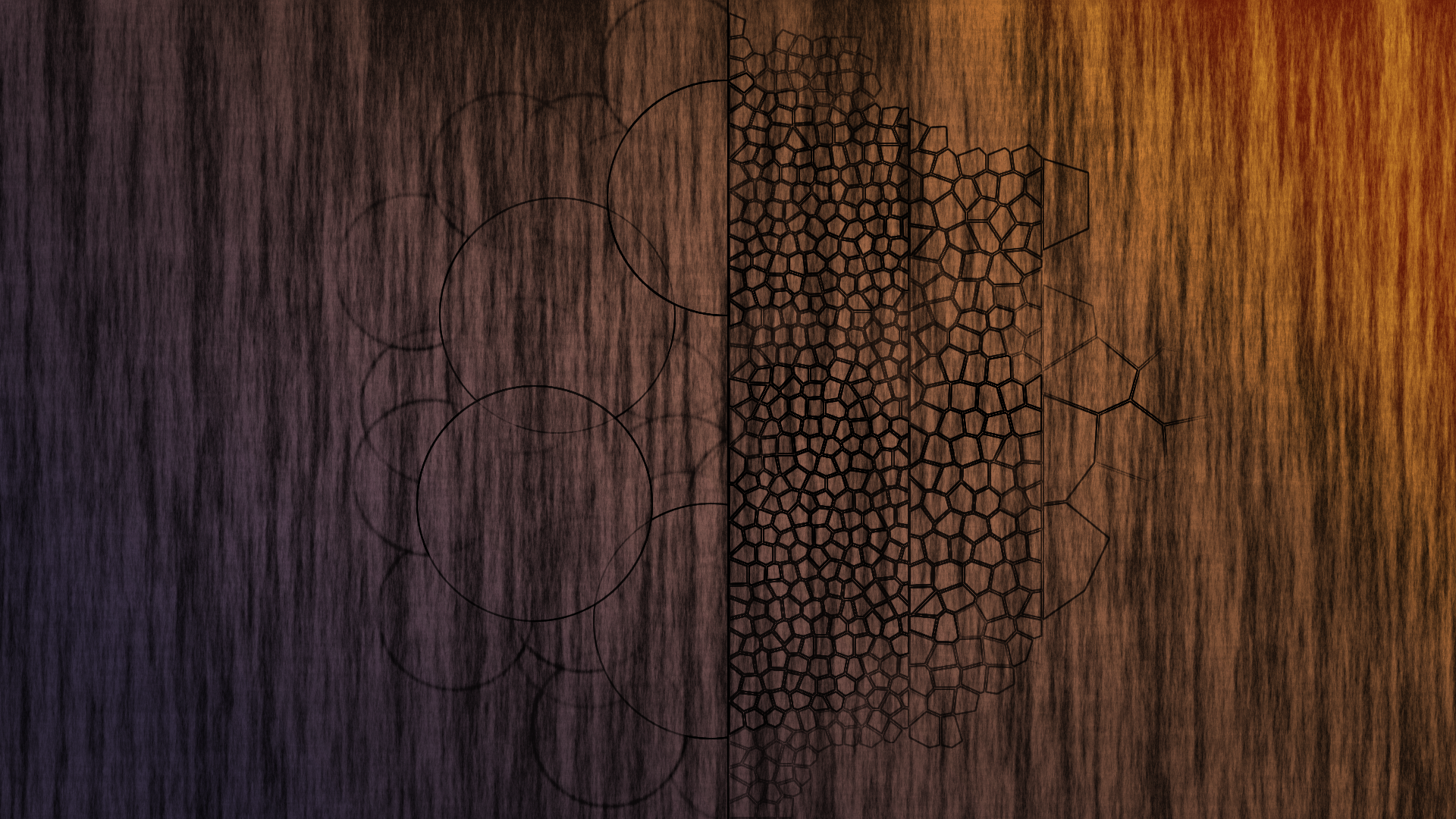 Abstract circles and geometric patterns on textured background HD Wallpaper