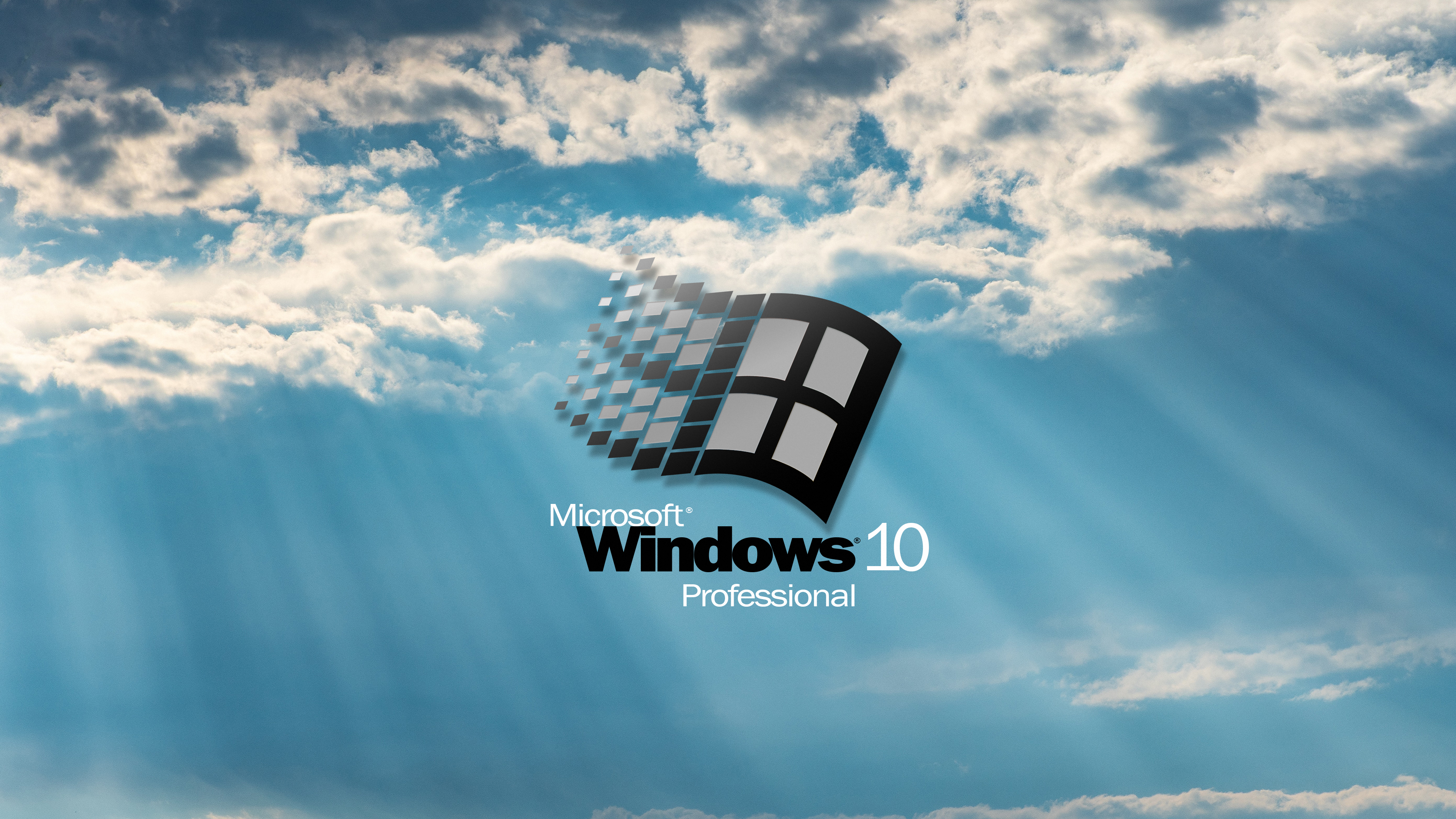 Windows 10 Professional Microsoft Logo HD Wallpaper