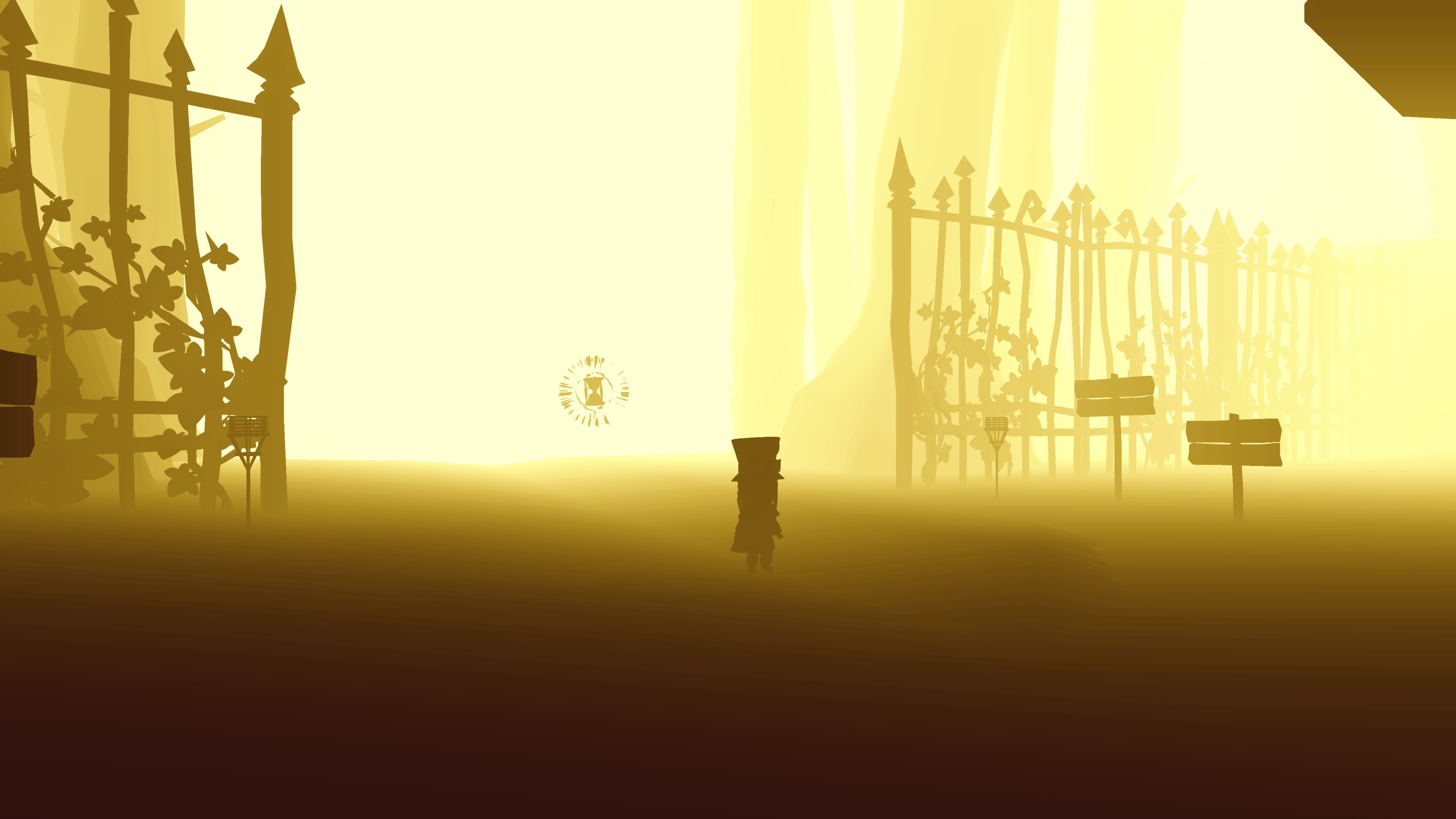 A Hat in Time character in a foggy environment HD Wallpaper