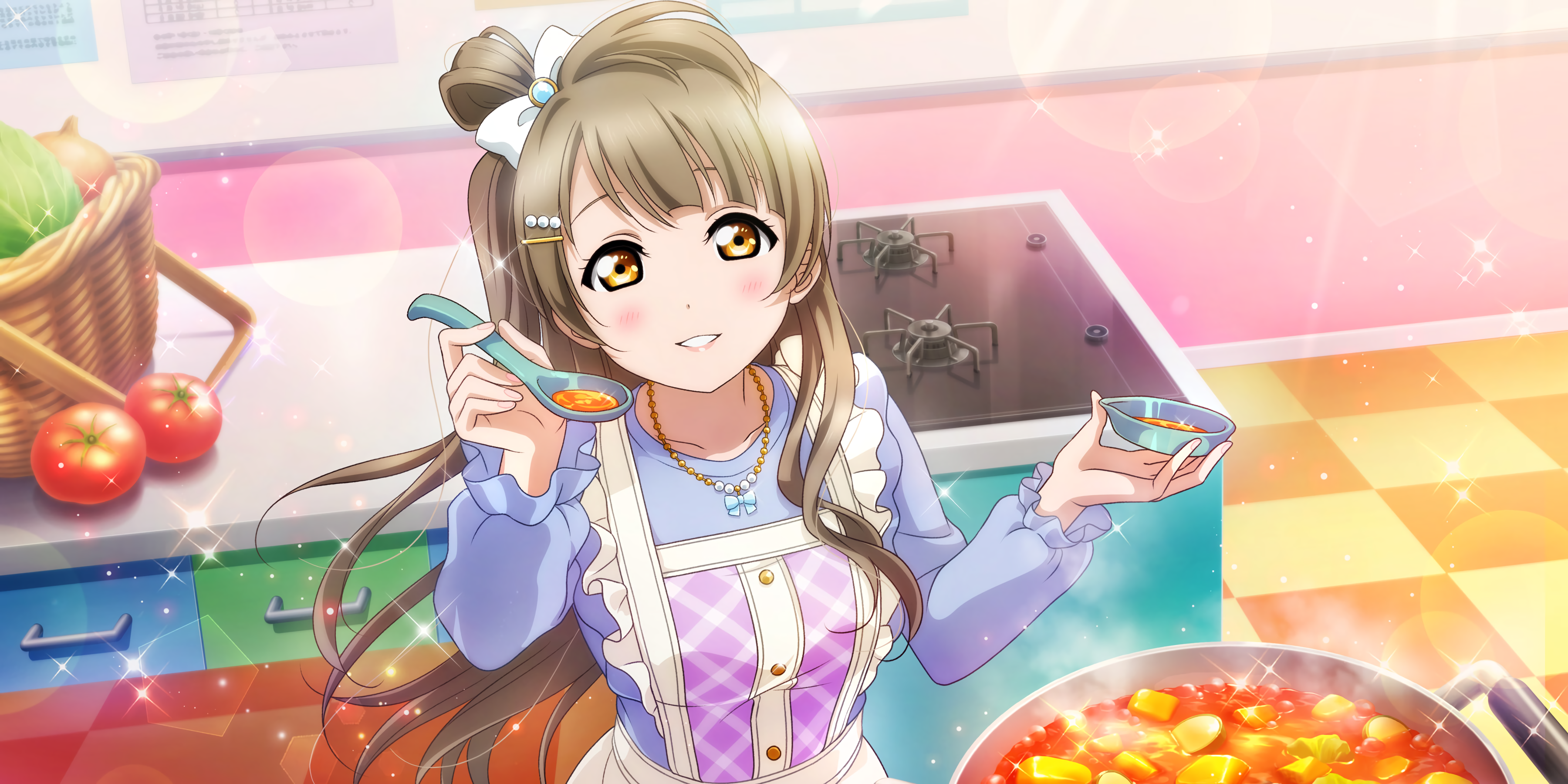 Minami Kotori from Love Live! cooking HD Wallpaper