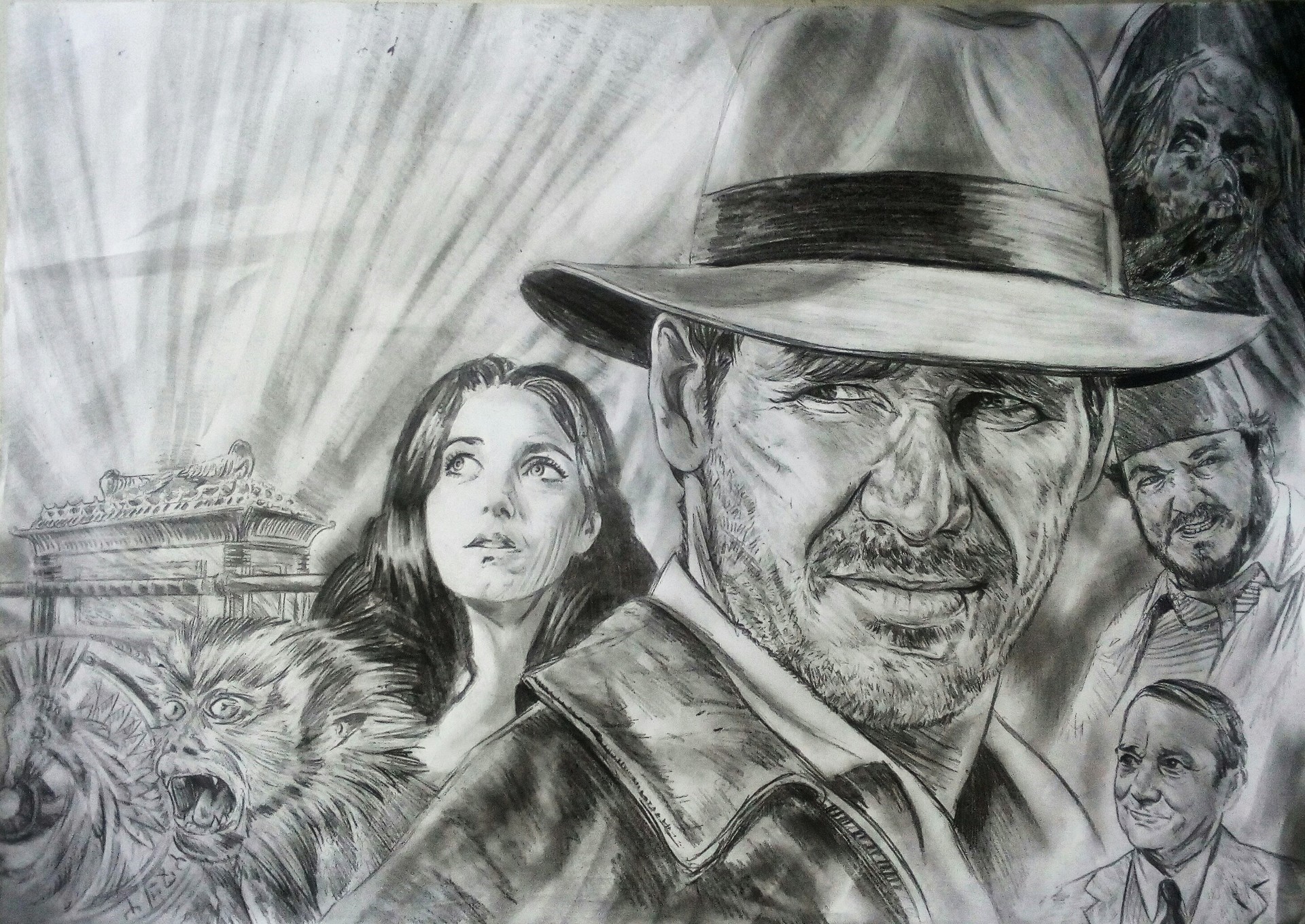 Indiana Jones and the Raiders of the Lost Ark artwork HD Wallpaper