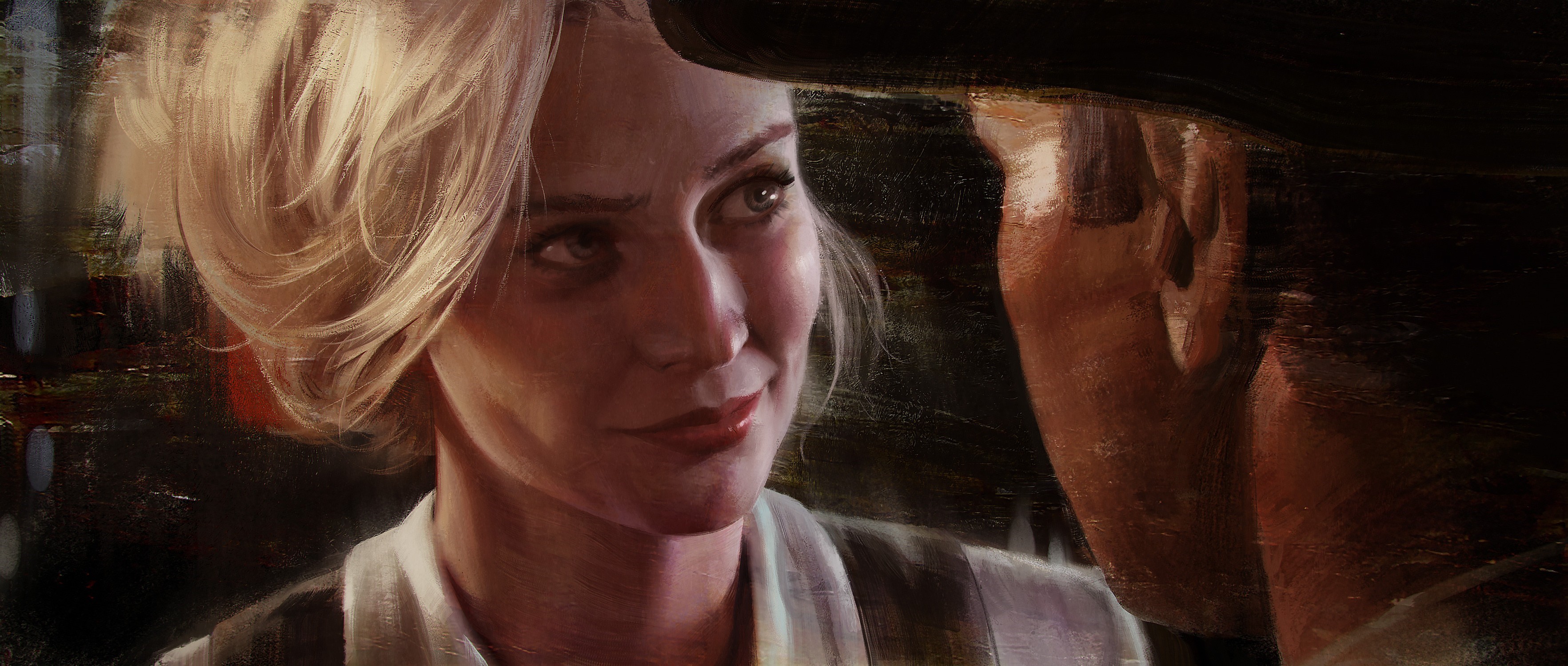 Artwork of Thomas du Crest and Indiana Jones HD Wallpaper