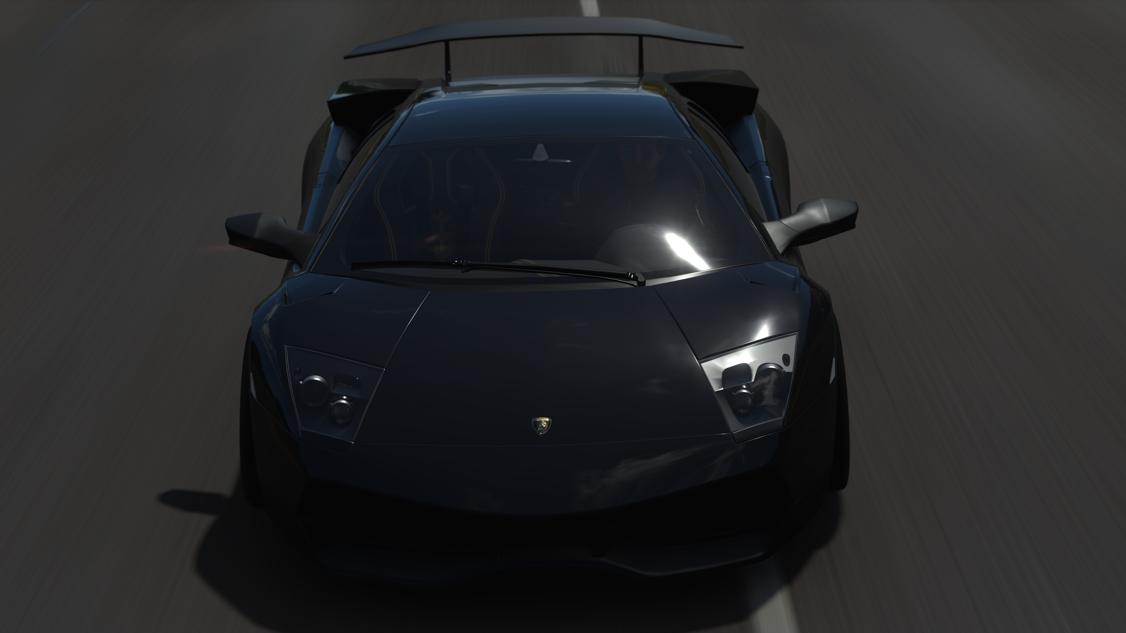 4K Lamborghini Murcielago LP 670-4 SV frontal view HD Wallpaper