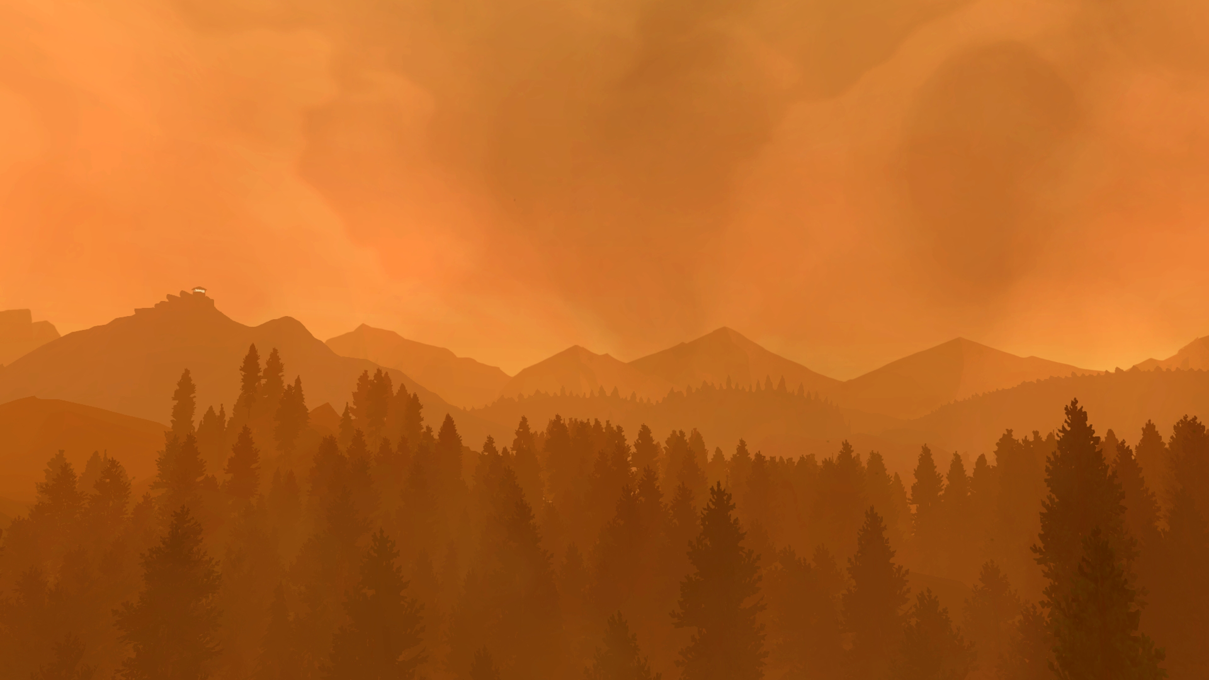 4K Firewatch forest landscape HD Wallpaper