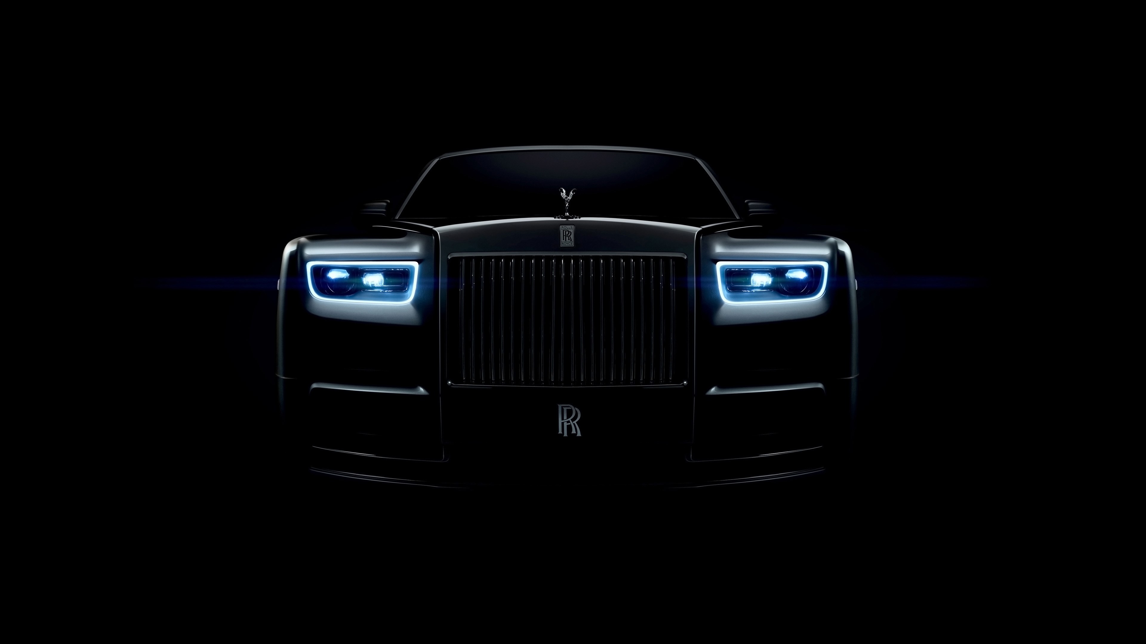 Rolls-Royce Phantom car frontal view 4K HD Wallpaper