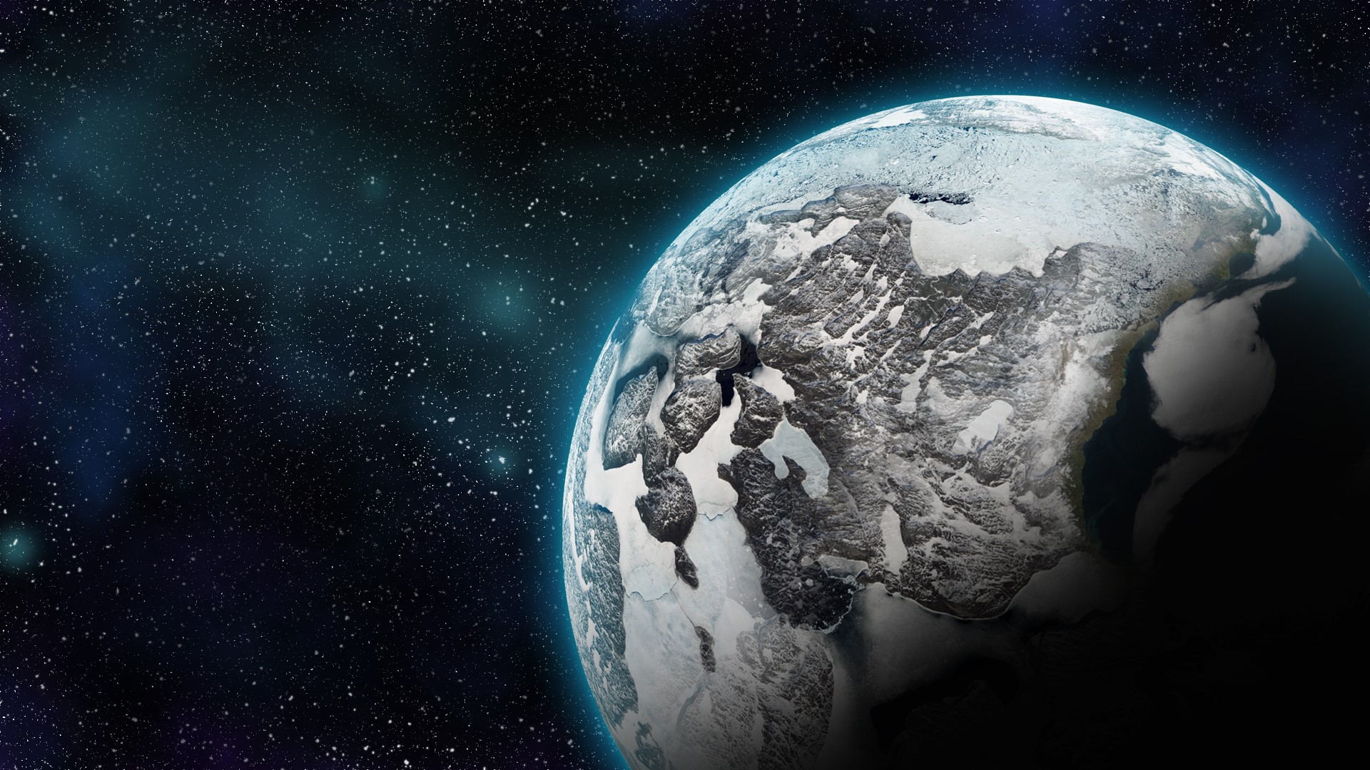 Planet in deep space with stars HD Wallpaper