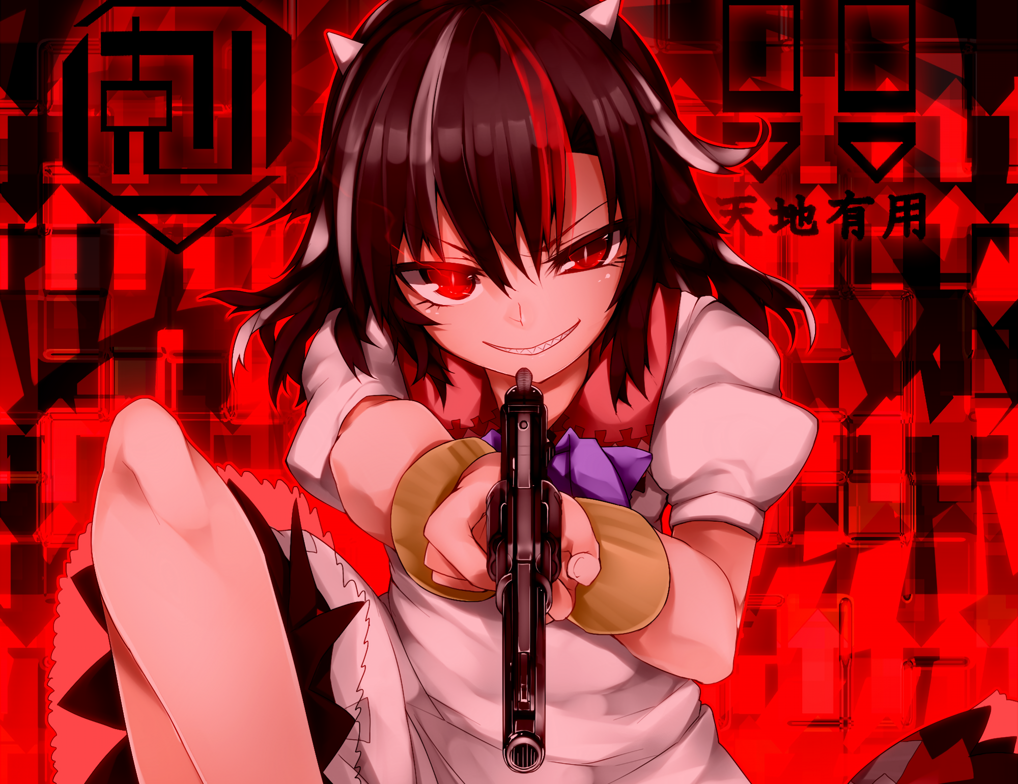 Kijin Seija holding a gun HD Wallpaper