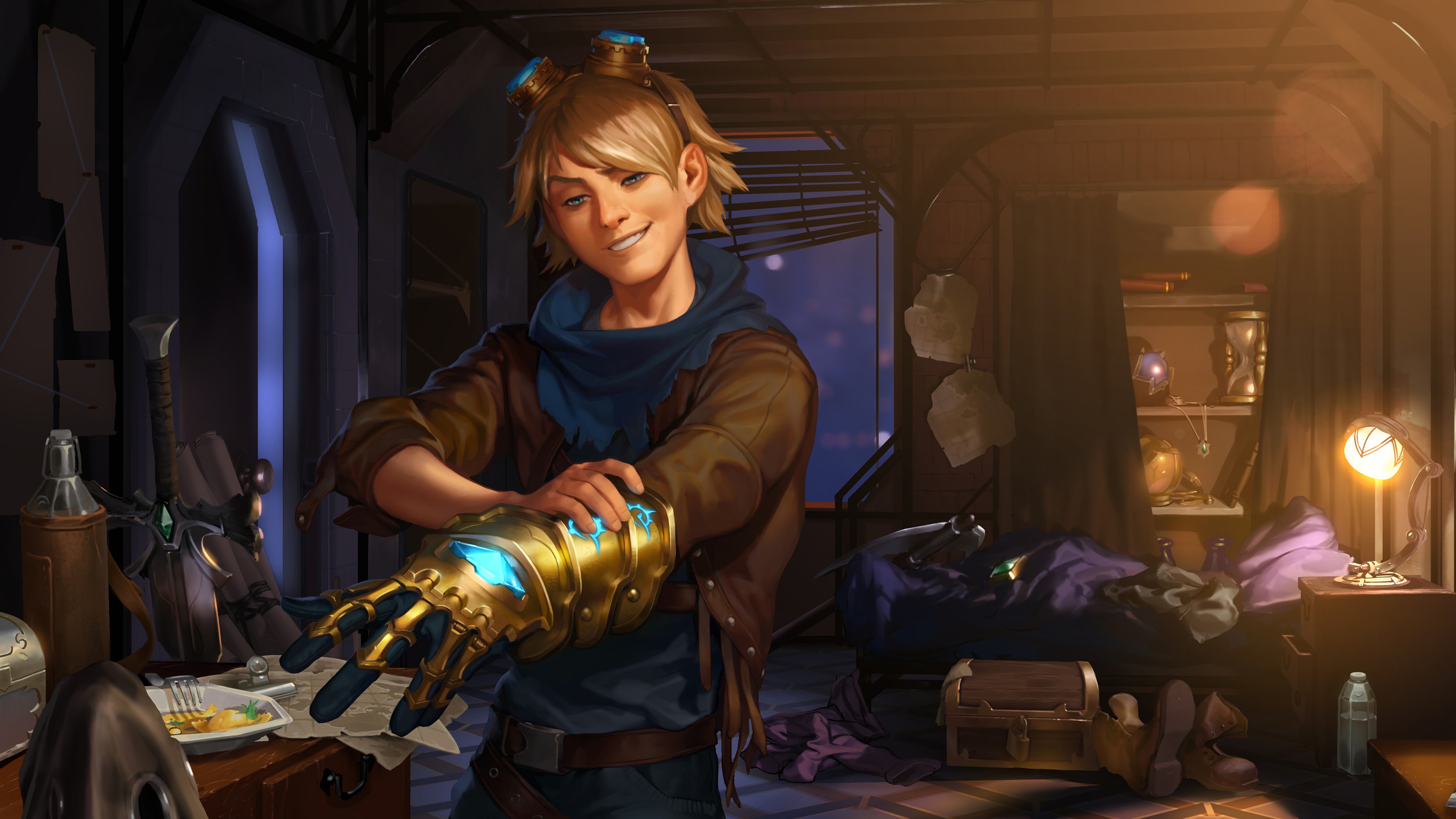 Ekko from League of Legends wearing a glove HD Wallpaper