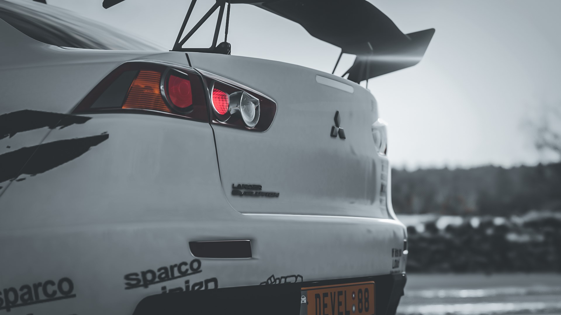 Mitsubishi Lancer Evo X from Forza Horizon 4 HD Wallpaper