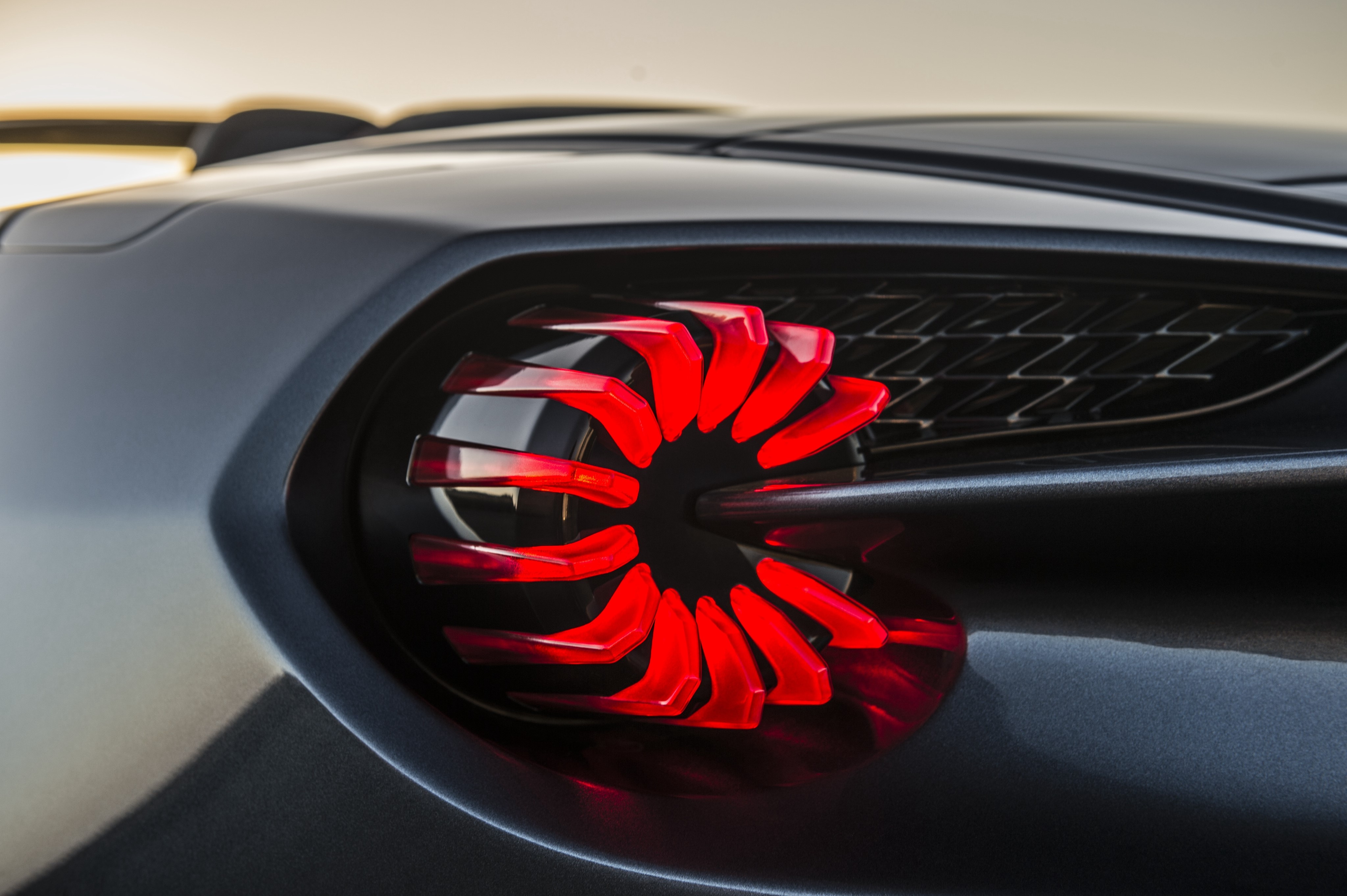 Aston Martin Vanquish Zagato taillight closeup HD Wallpaper