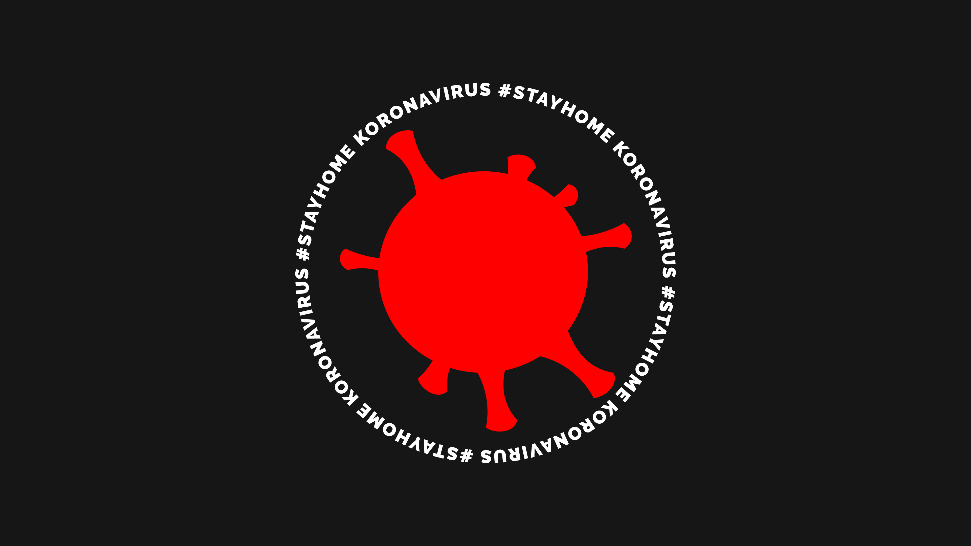 4K Coronavirus #Stayhome Koronavirus HD Wallpaper
