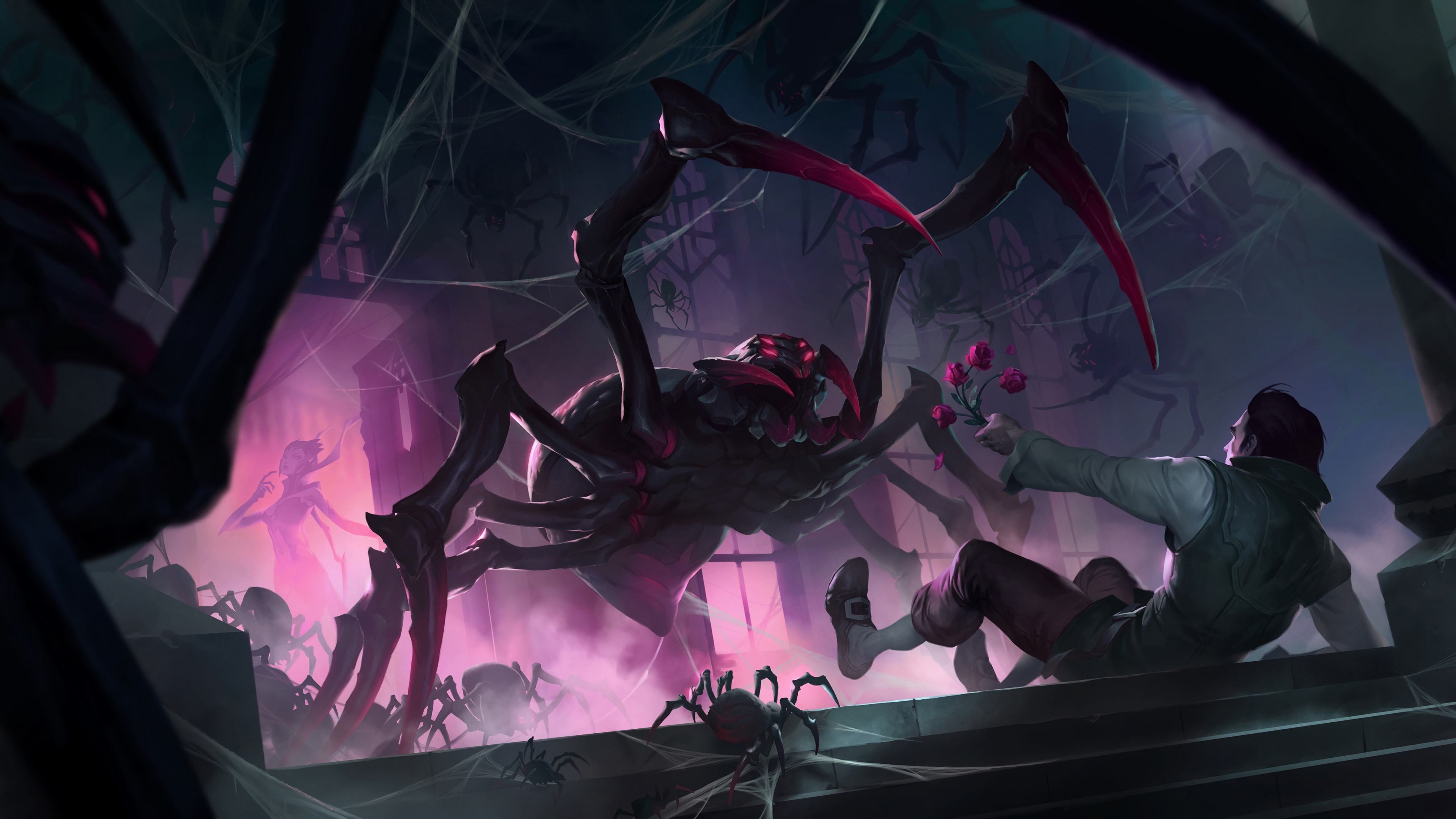 Elise from League of Legends and Legends of Runeterra 4K HD Wallpaper