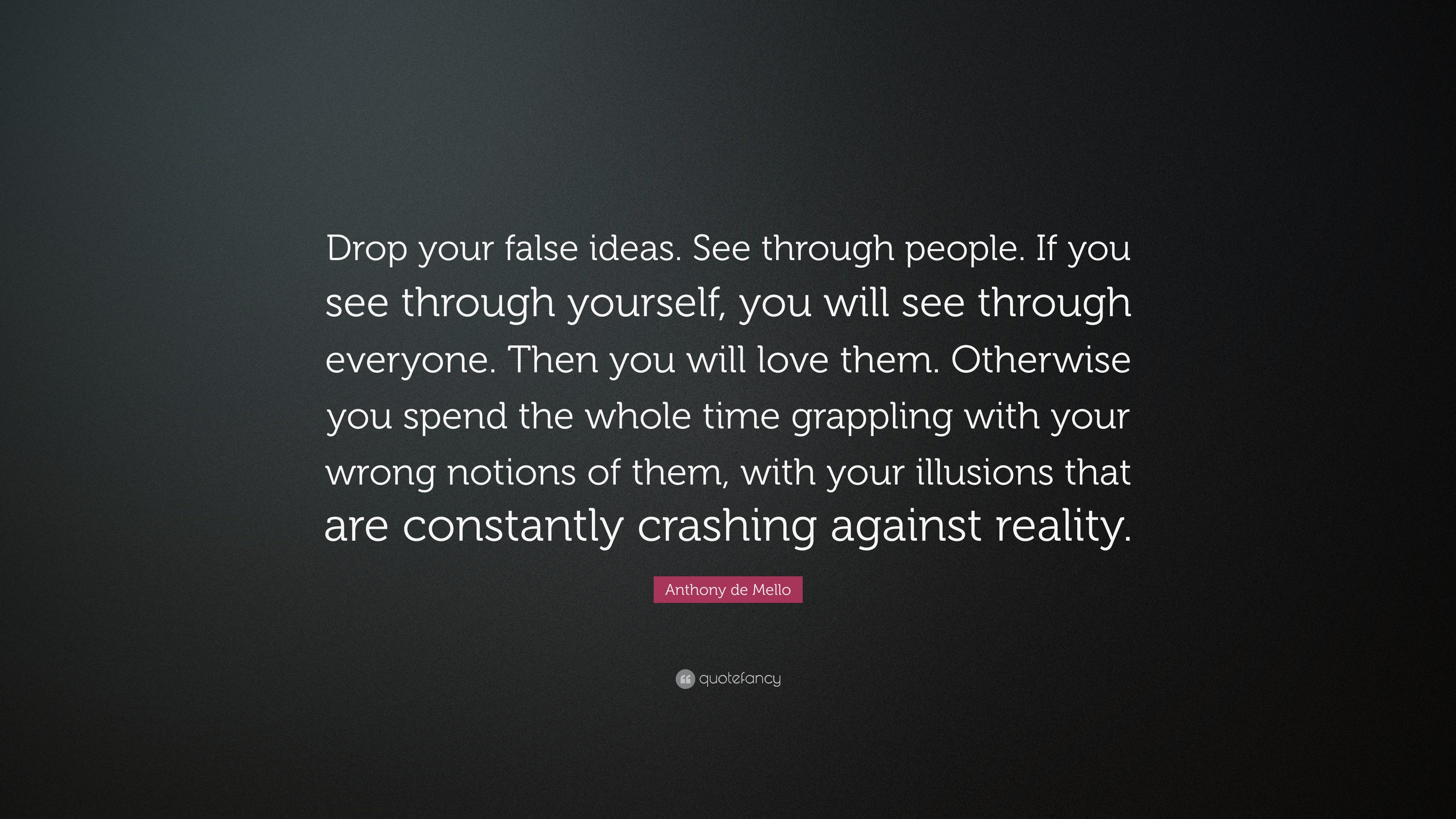 Wisdom quote by Anthony de Mello from Quotefancy HD Wallpaper