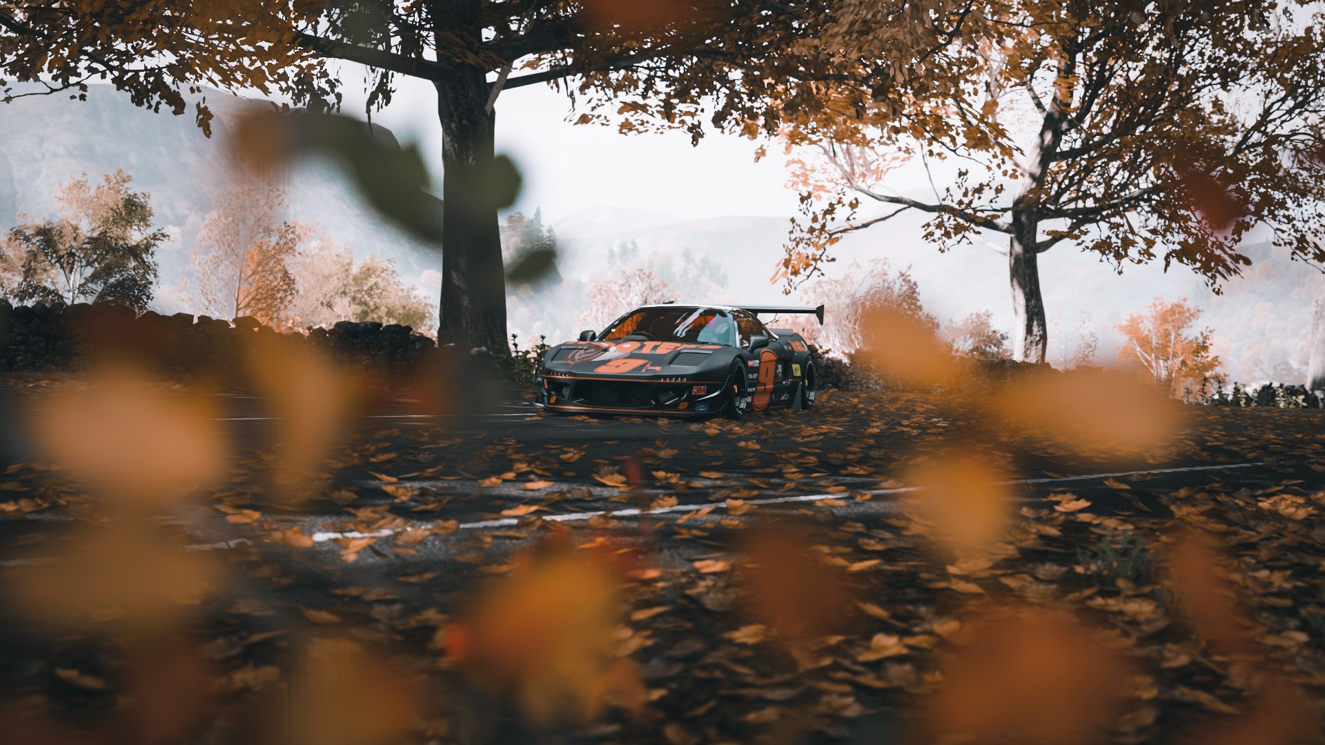 Honda NSX Mk1 in Forza Horizon 4 with autumn leaves HD Wallpaper