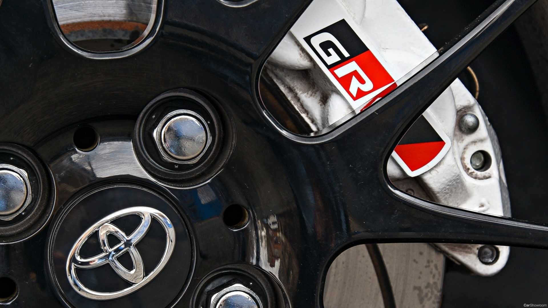 Toyota GR Brake Caliper and Wheel Close-up HD Wallpaper