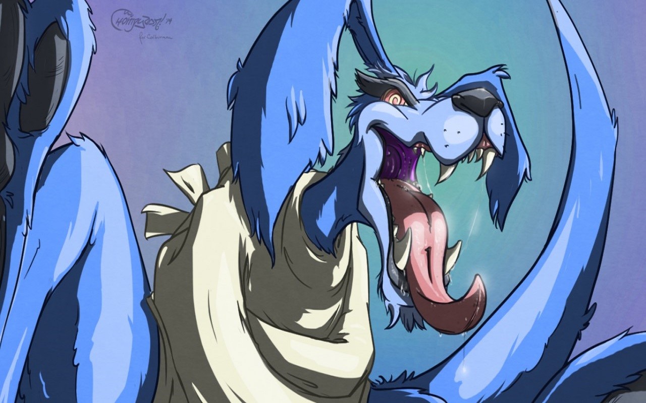 Blue dog character from Crash Bandicoot video game art HD Wallpaper