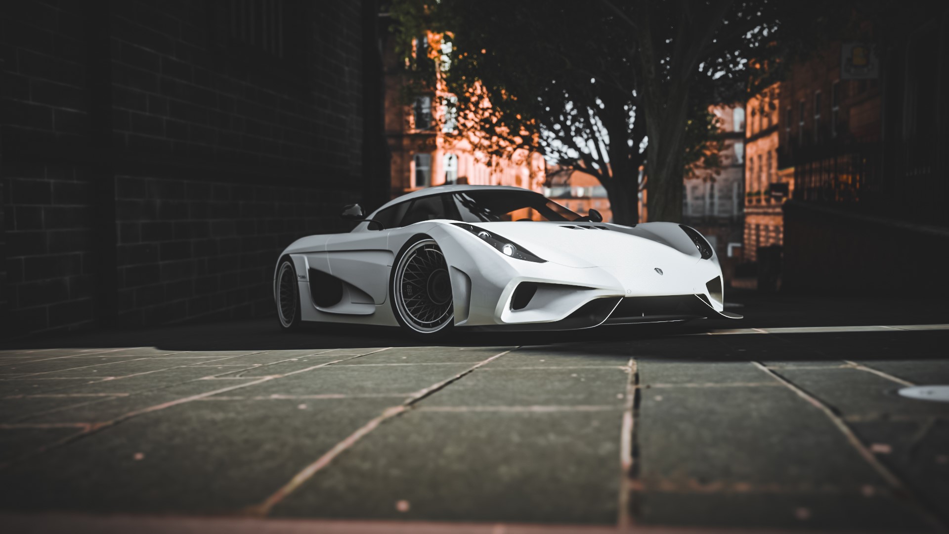 White Koenigsegg Regera in Forza Horizon 4 HD Wallpaper
