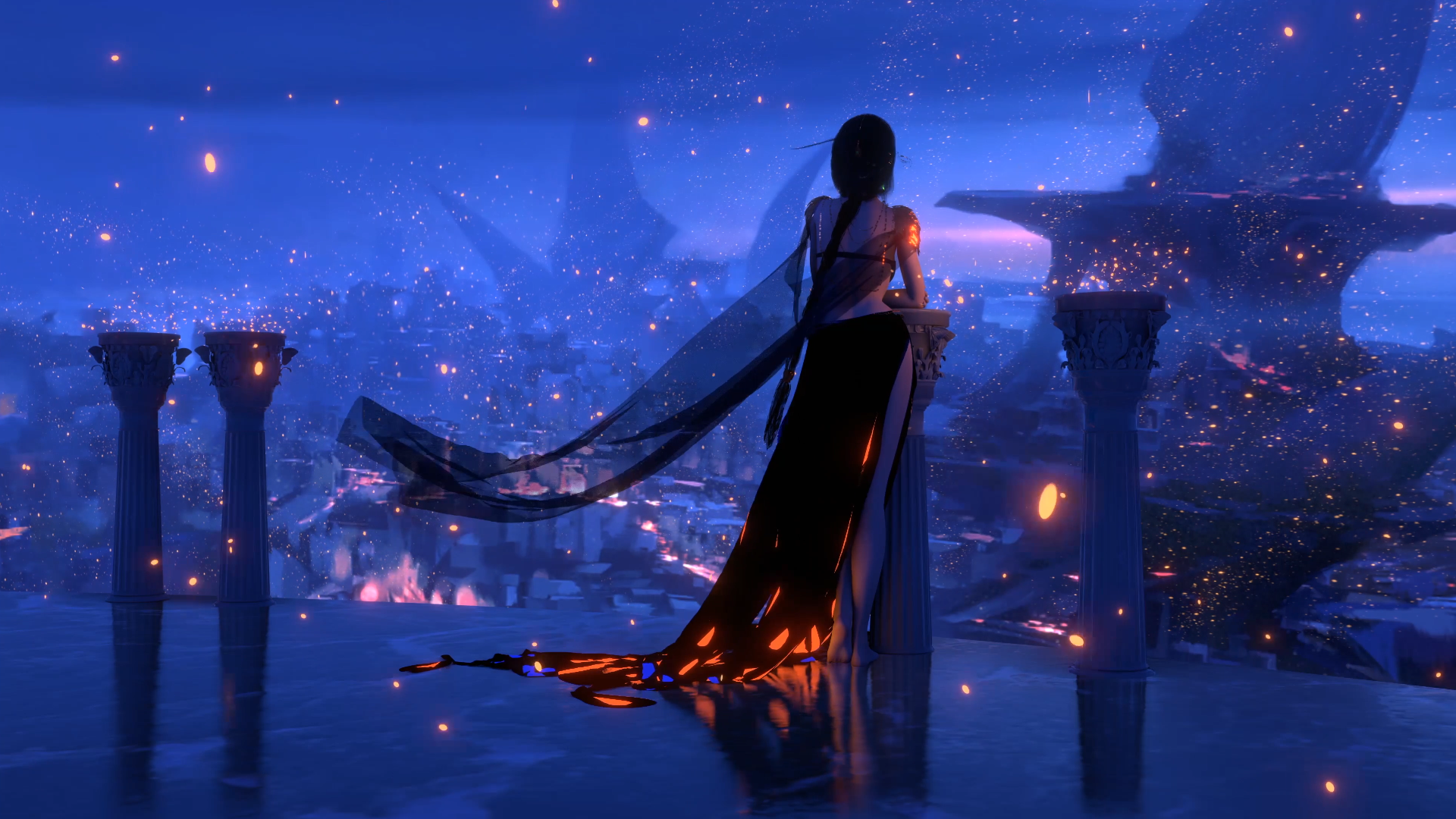 Aeolian by WLOP in Mystical Twilight HD Wallpaper