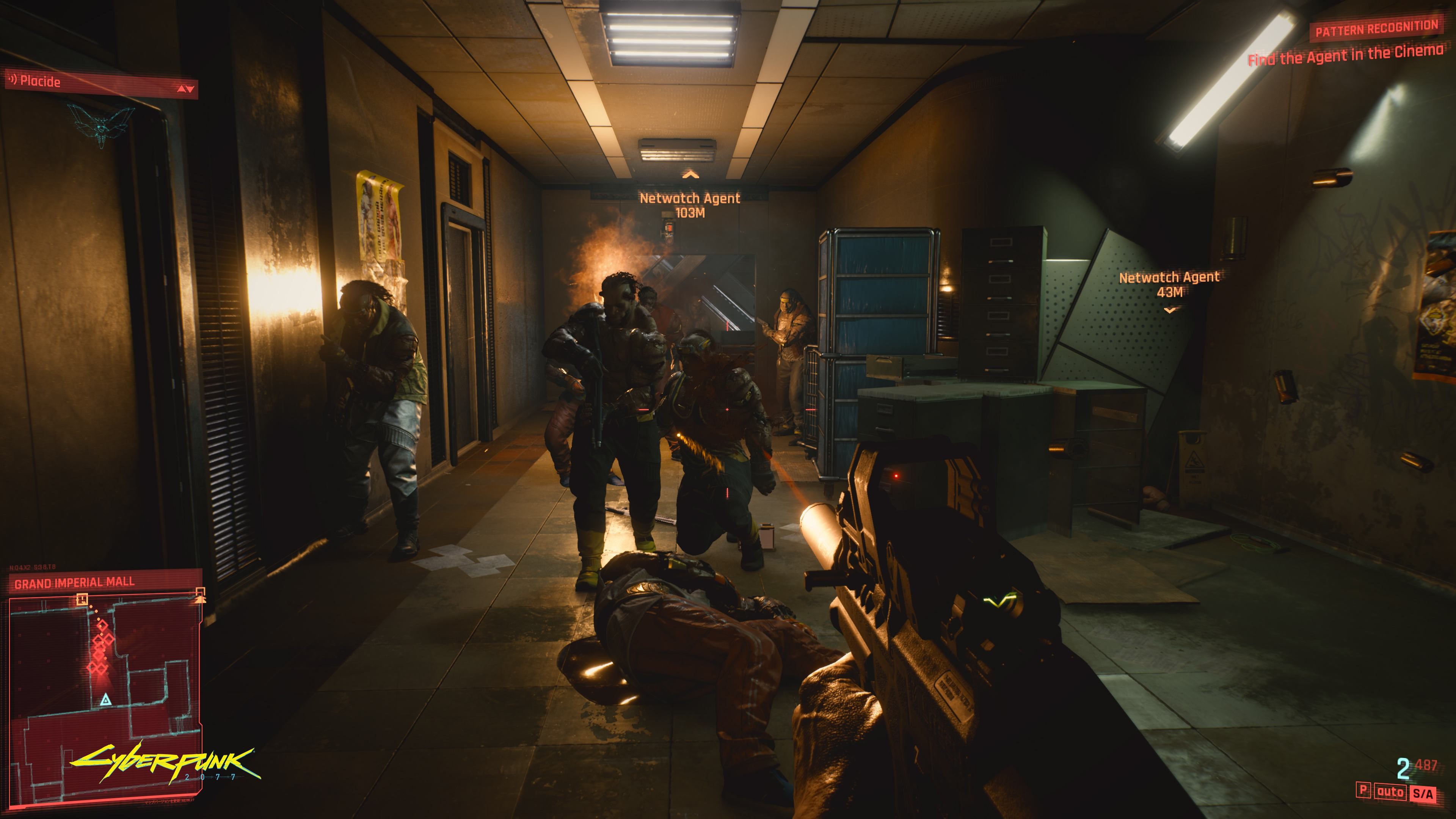 Cyberpunk 2077: Netwatch Agents in Grand Imperial Mall HD Wallpaper