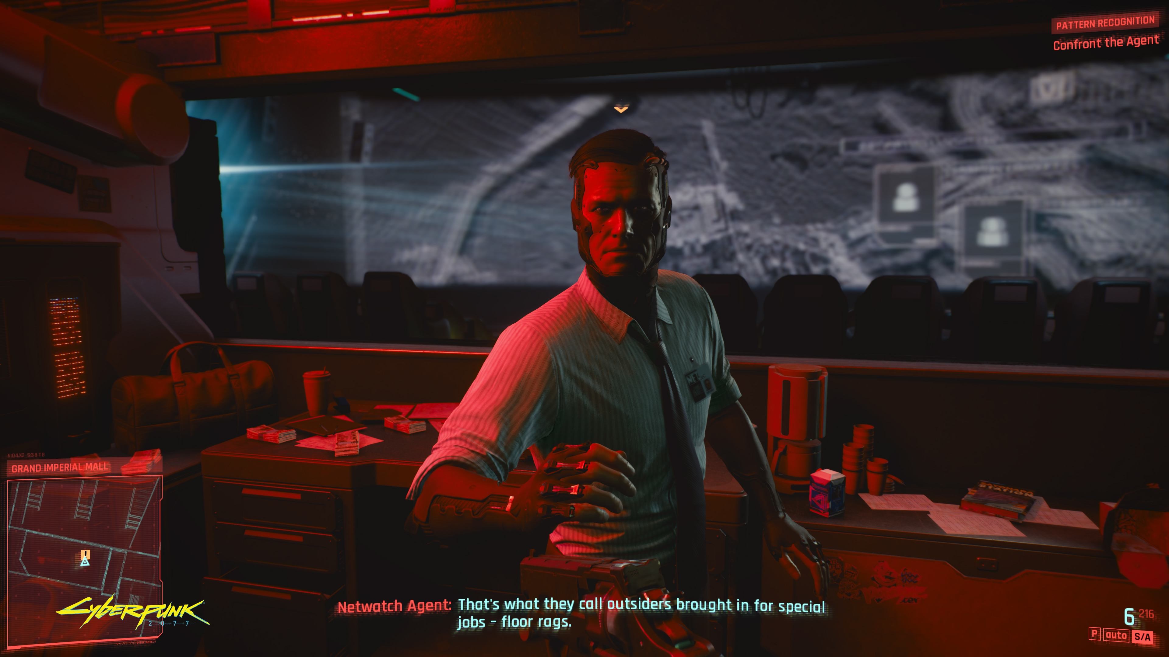 Netwatch Agent from Cyberpunk 2077 HD Wallpaper
